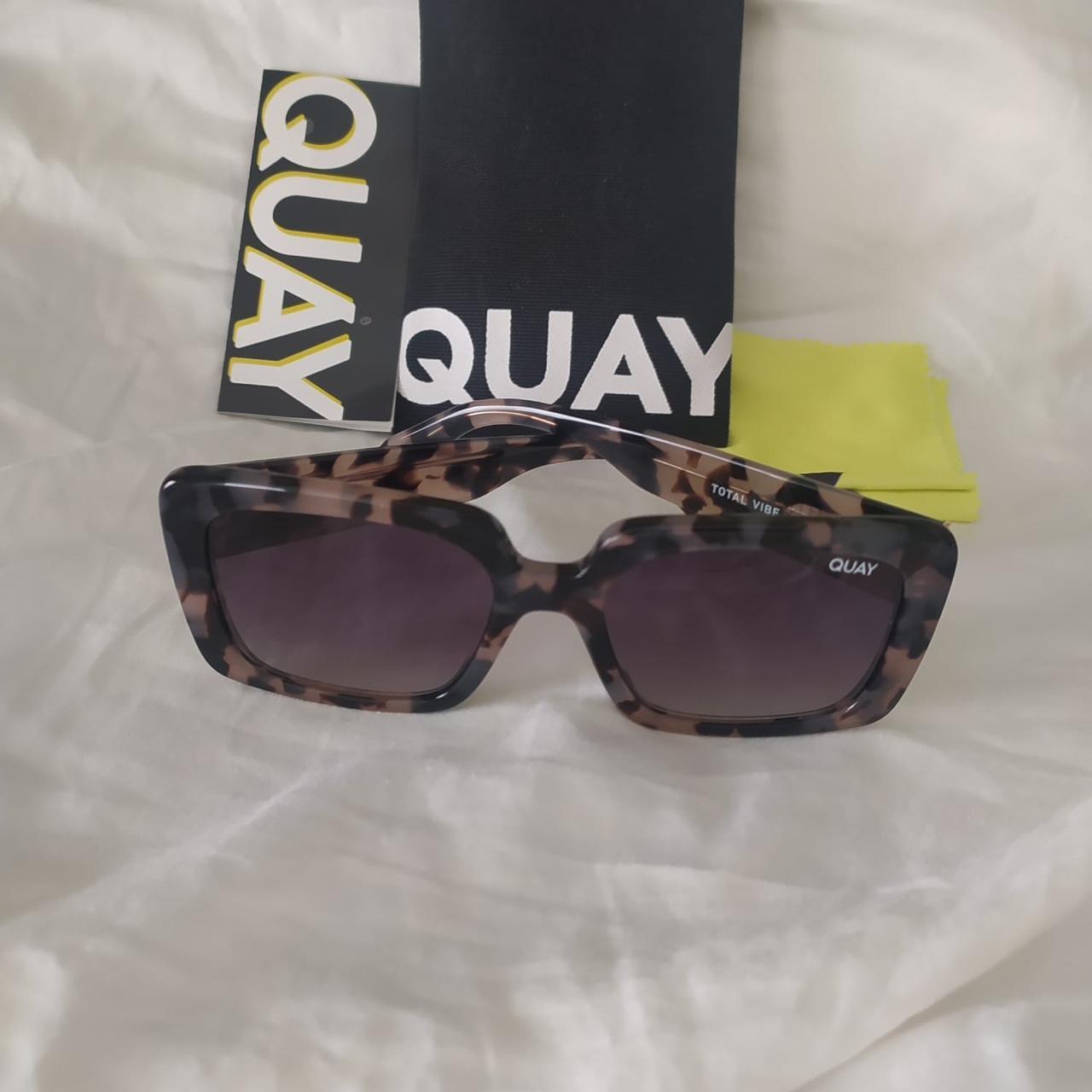 Quay total vibe Tortoise shell frame sunglasses... Depop