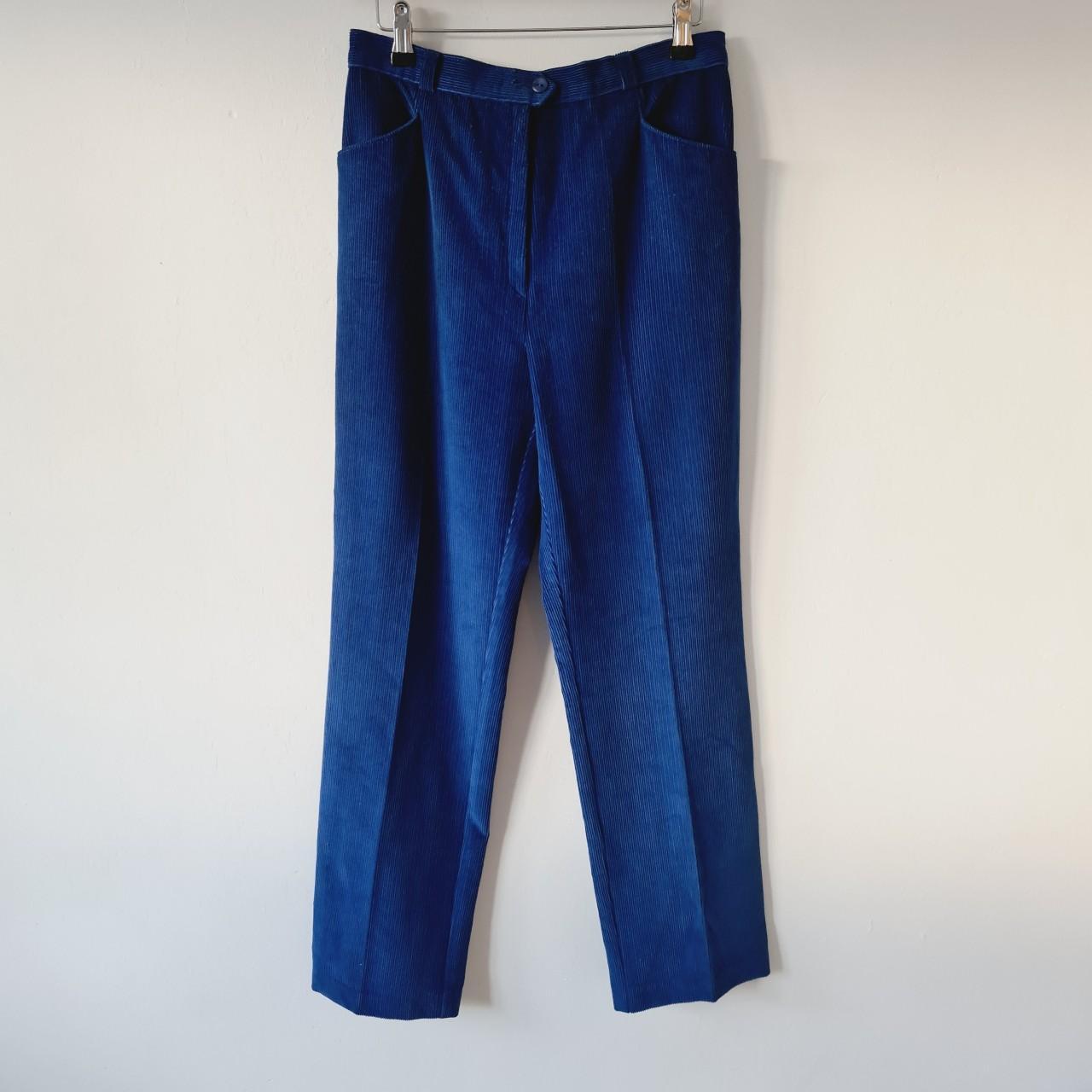 St Michael Corduroy / Cords Trousers 💙Cobalt Blue... - Depop