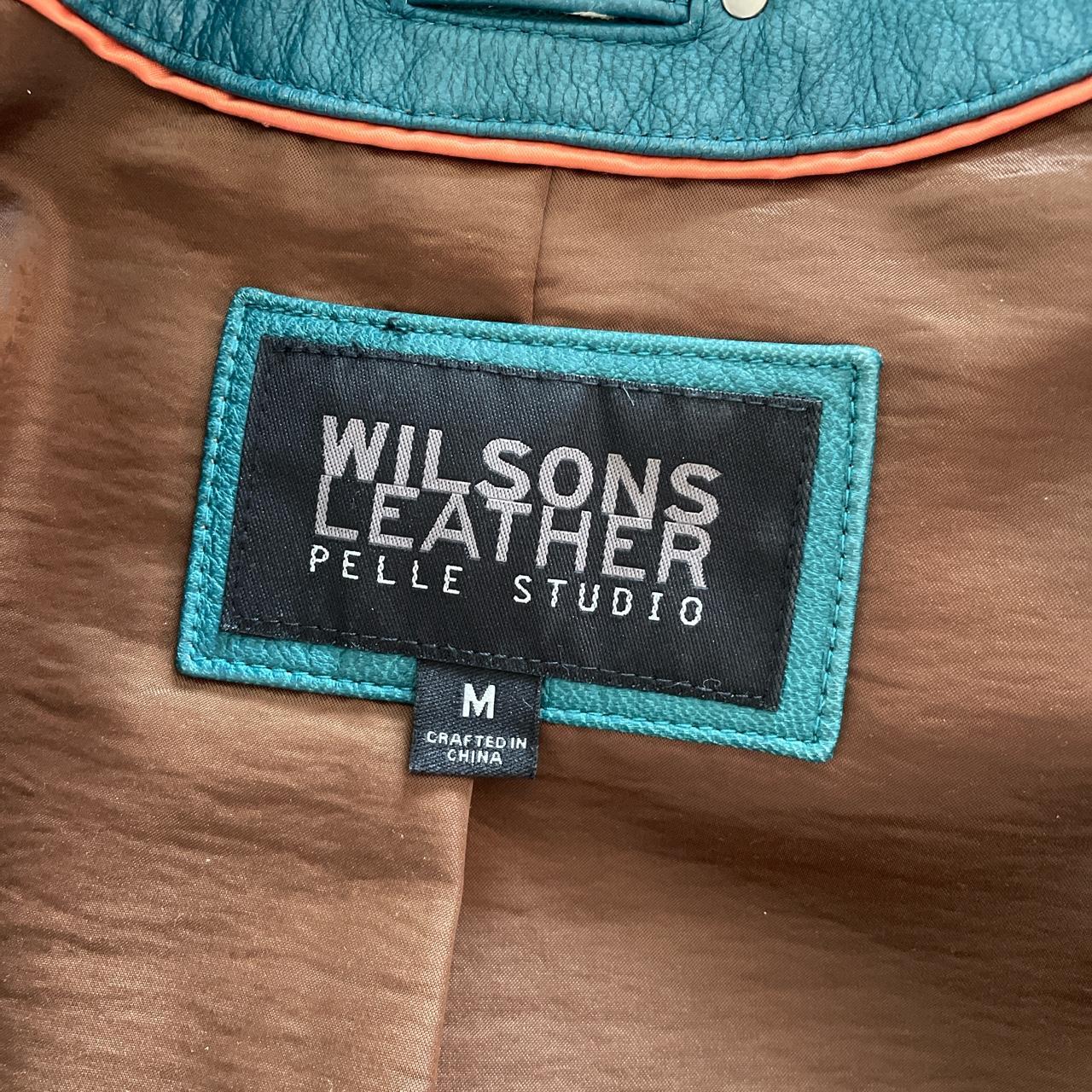 Wilson's blue leather on sale jacket