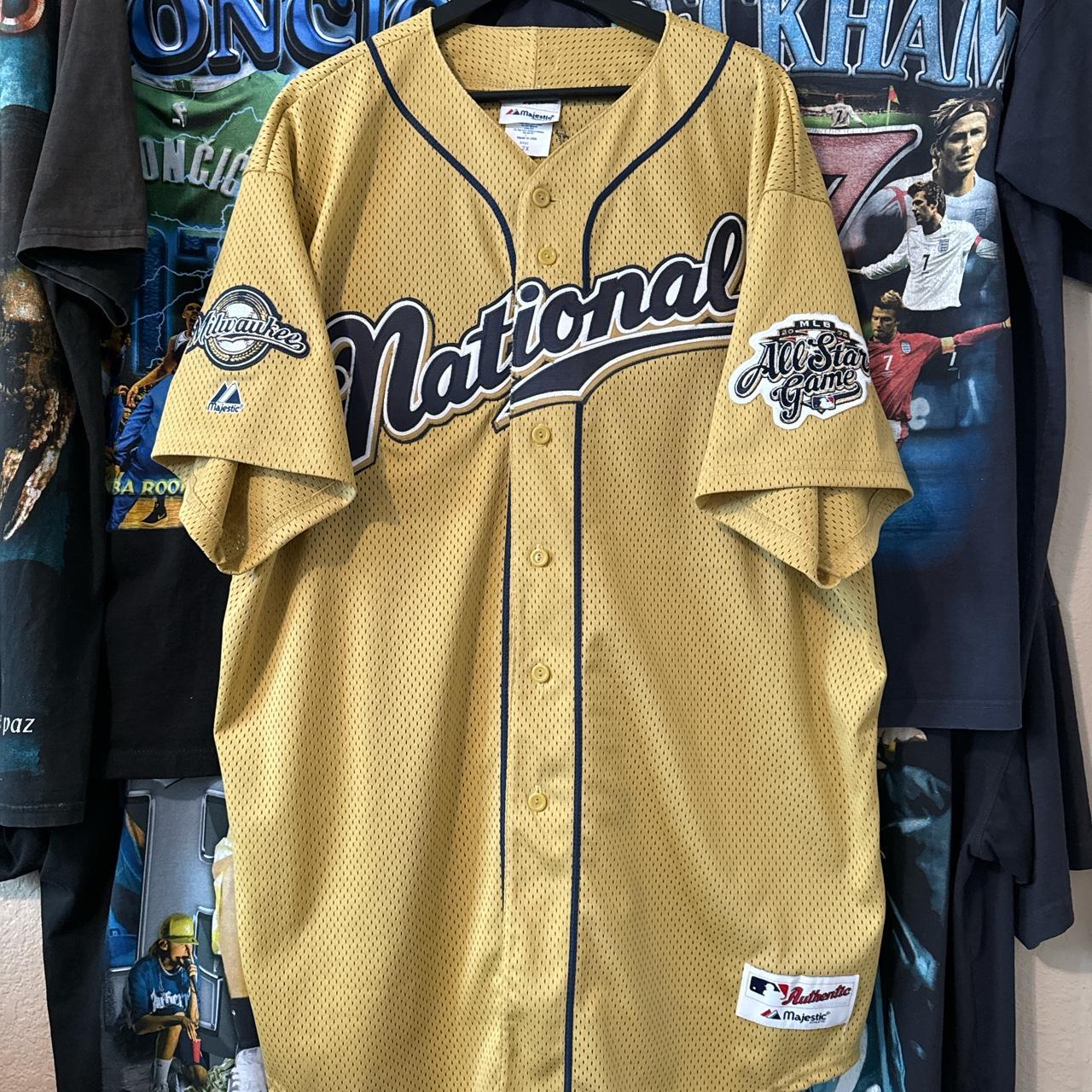 Vintage Majestic 2002 MLB All Star Game Milwaukee...