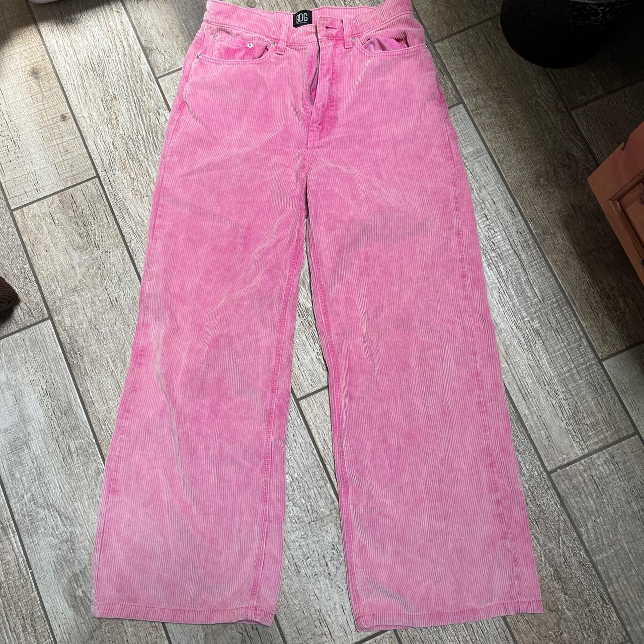 Urban Outfitters Women's Pink Trousers | Depop