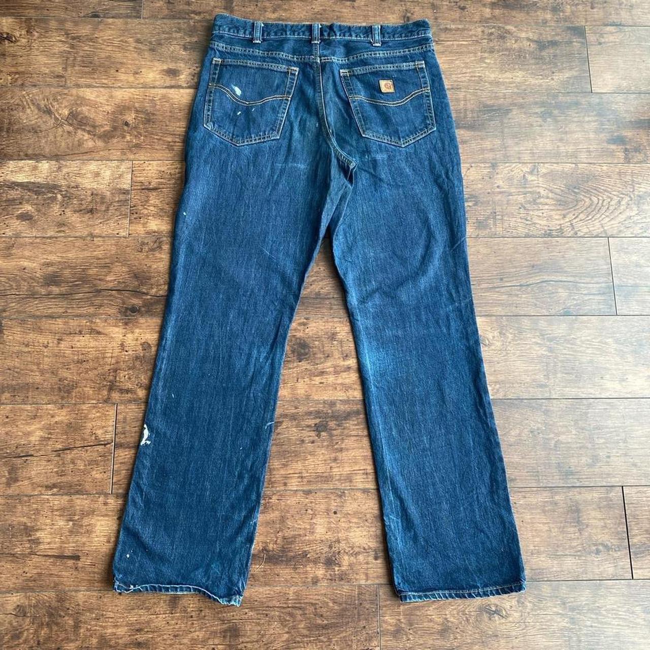 Carhartt Men's Blue Jeans | Depop