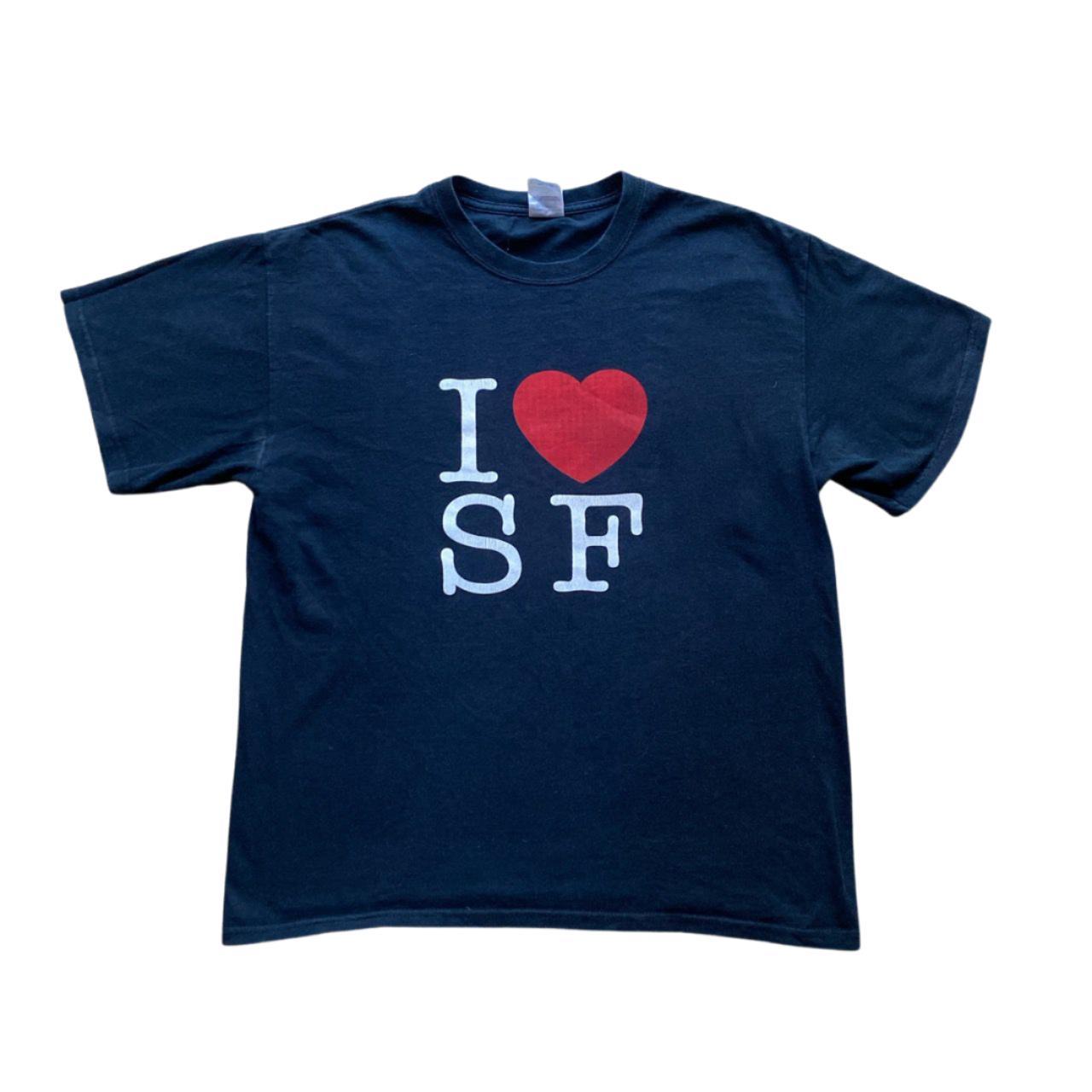 Vintage Navy I heart San Francisco (SF) graphic... - Depop 