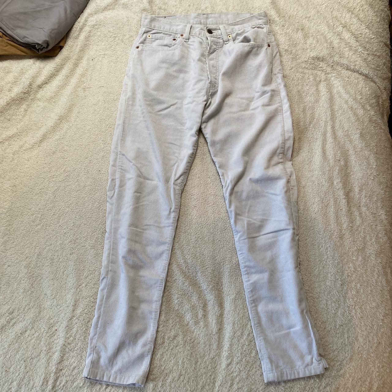 Levi. White corduroy. W31 L34 - Depop