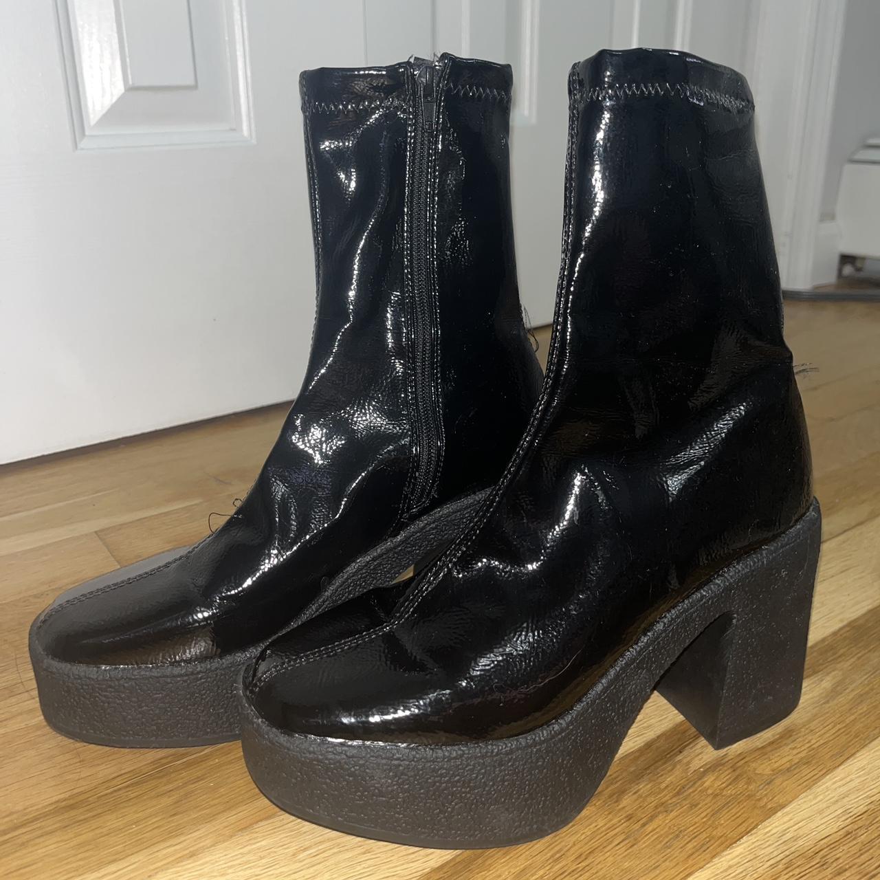 Pretty little thing platform boots hotsell