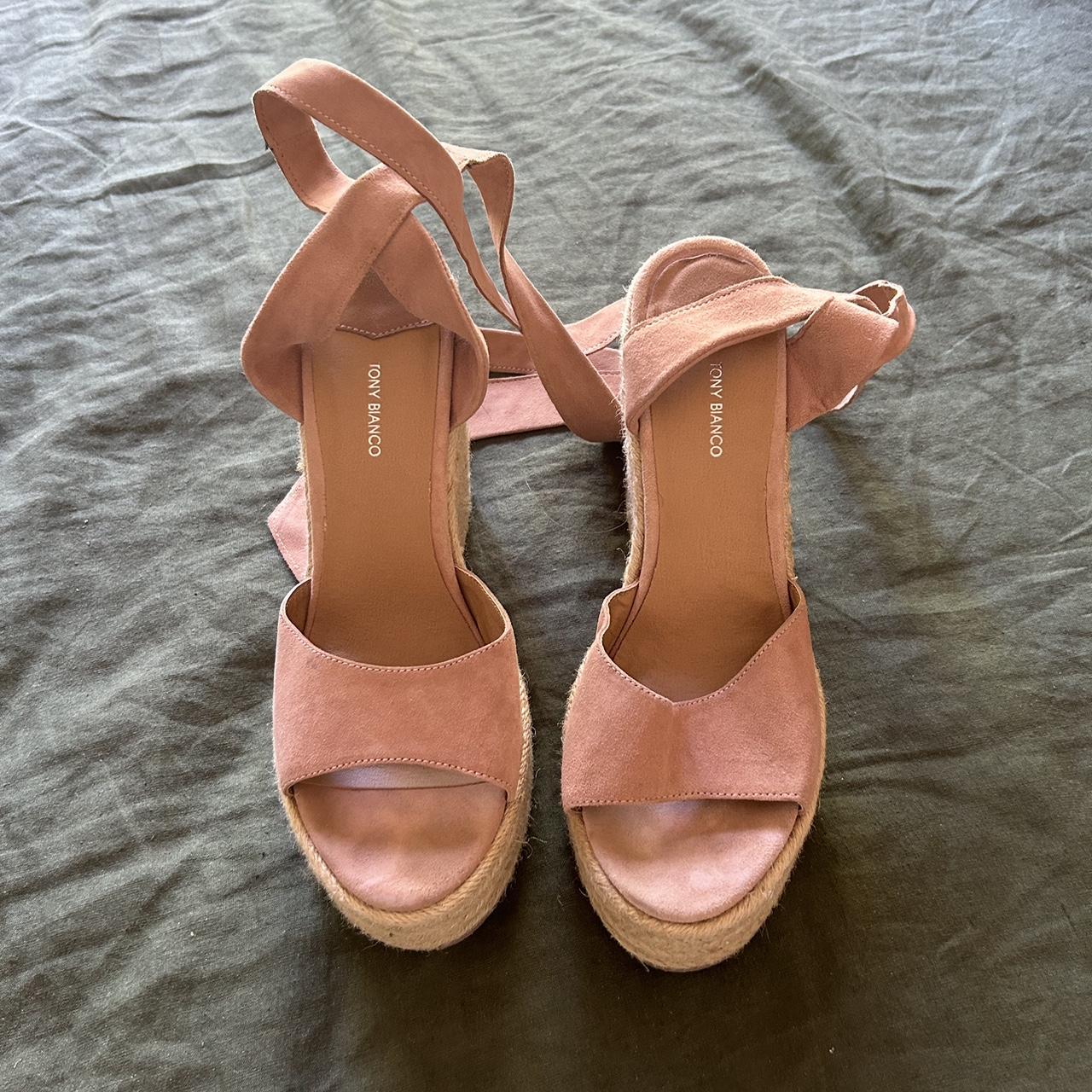 Tony Bianco Espadrille Wedge Barca Blush Pink Depop