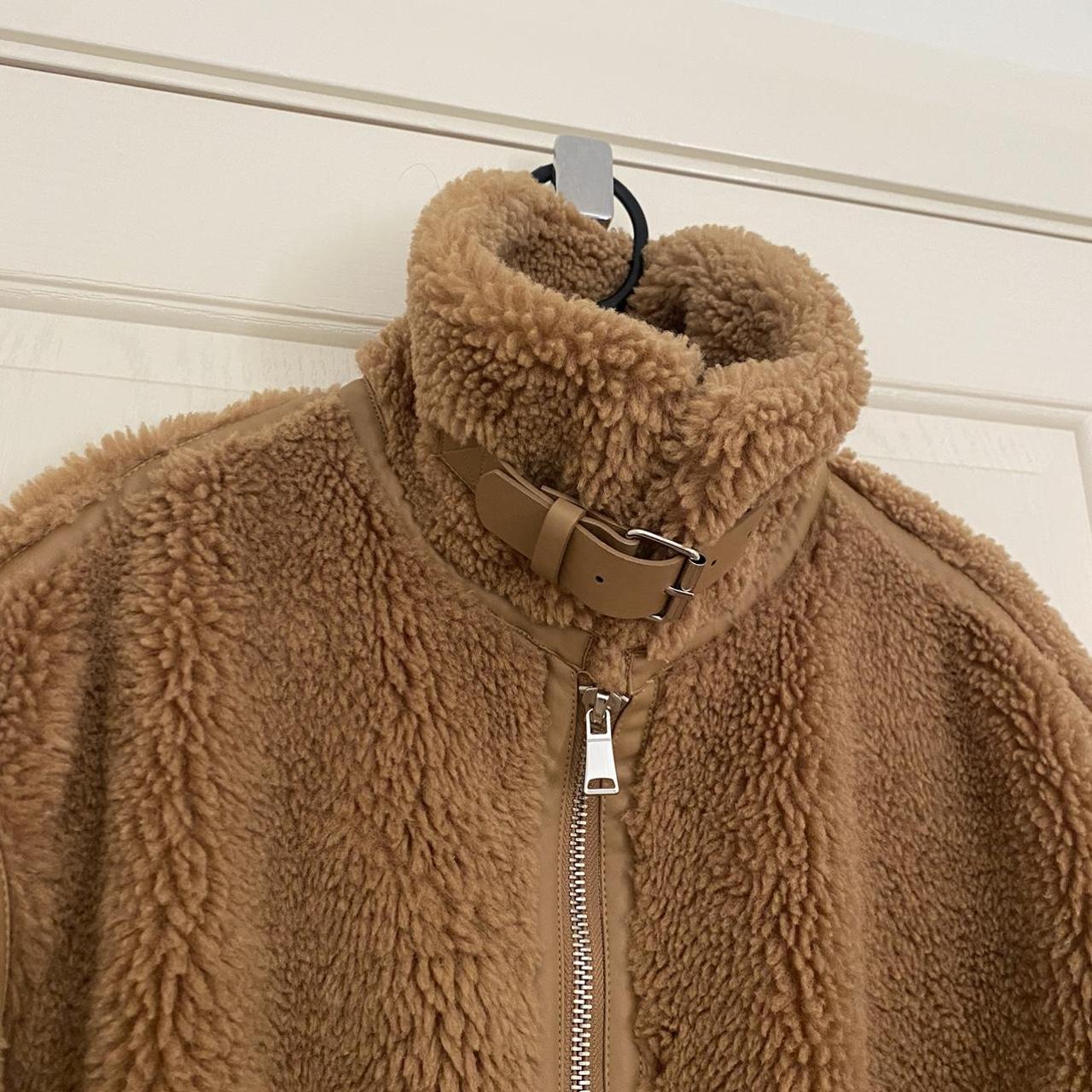 Zara Women's Tan Coat Depop