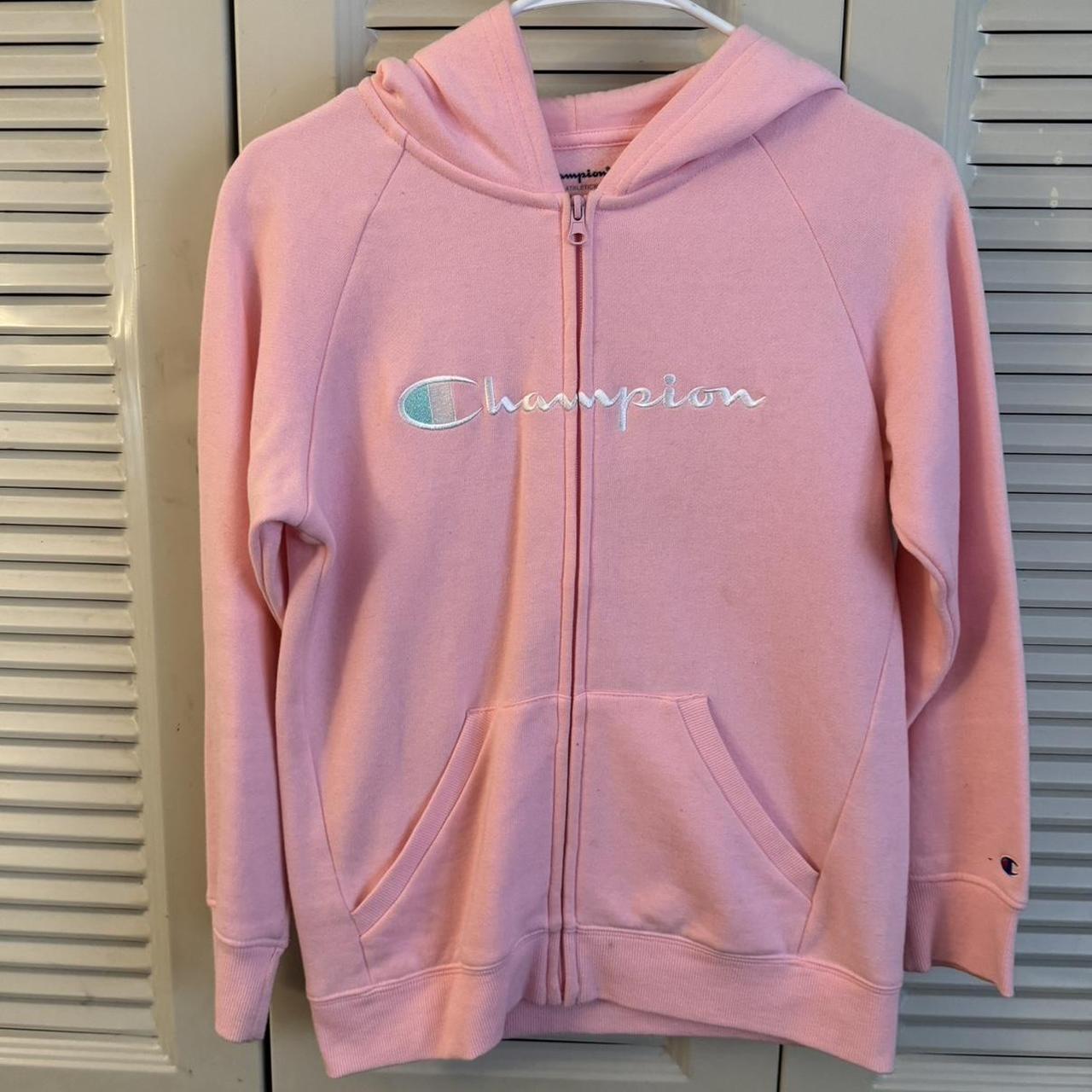 Champion pink zip up hoodie hoodies Two small