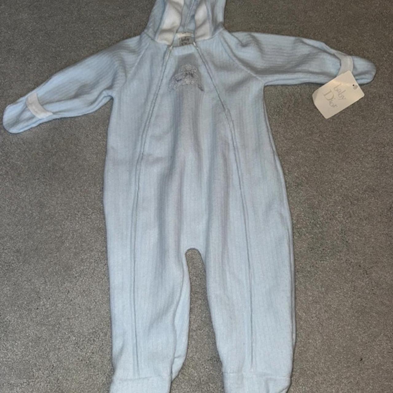 Baby Dior baby grow Pale blue Brand new with Depop