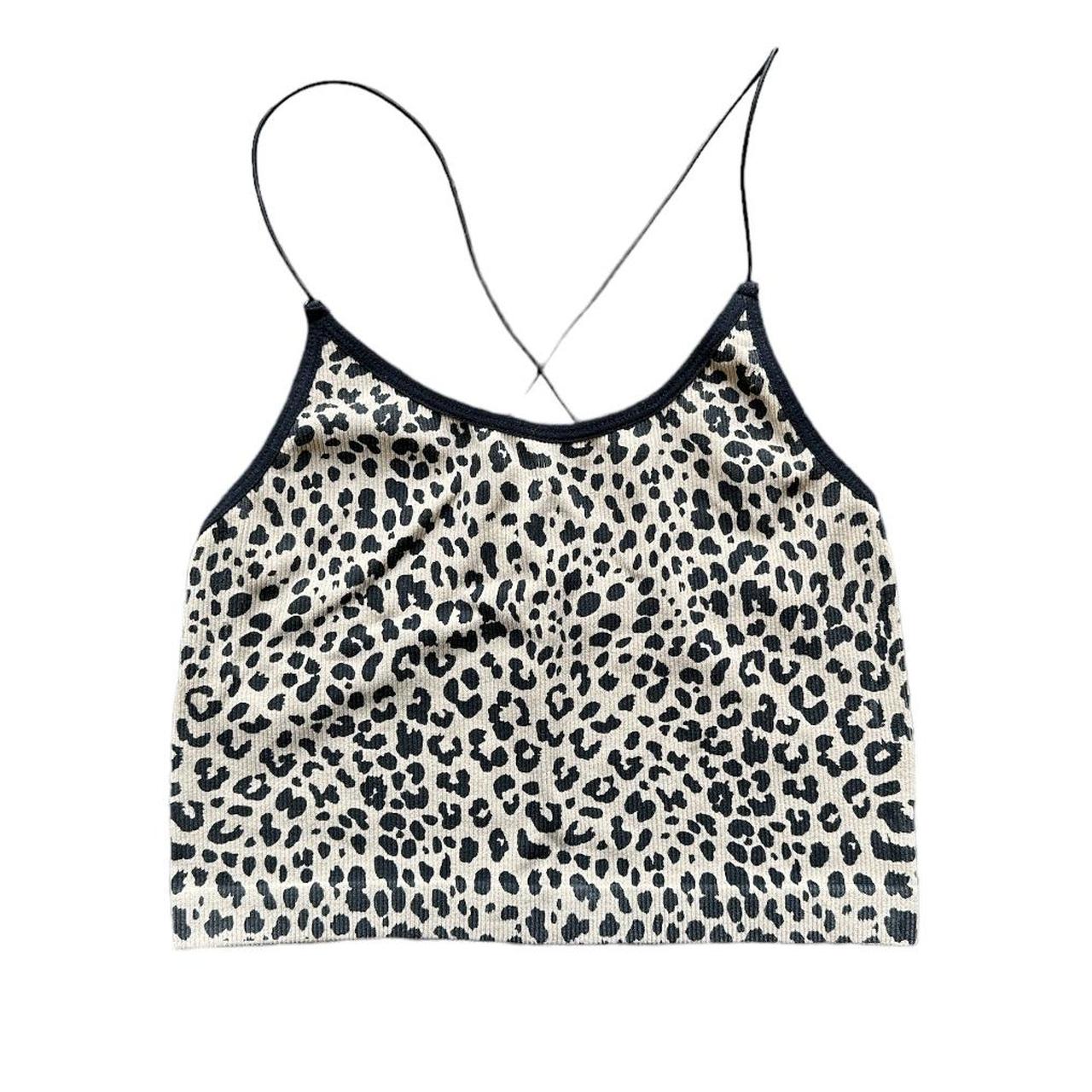 leopard print tank top colours most accurate in the... - Depop