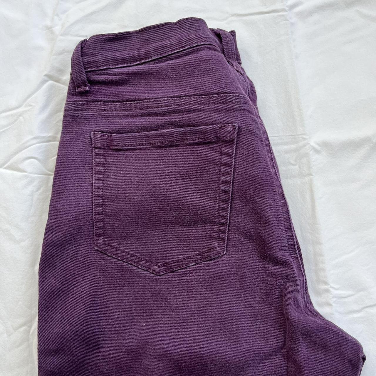 Purple Straight Leg Jeans