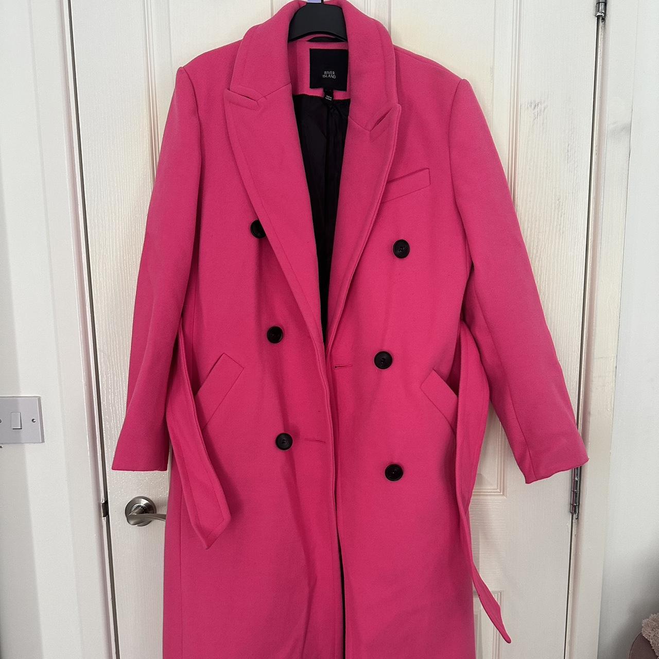 River island hot sale pink coat