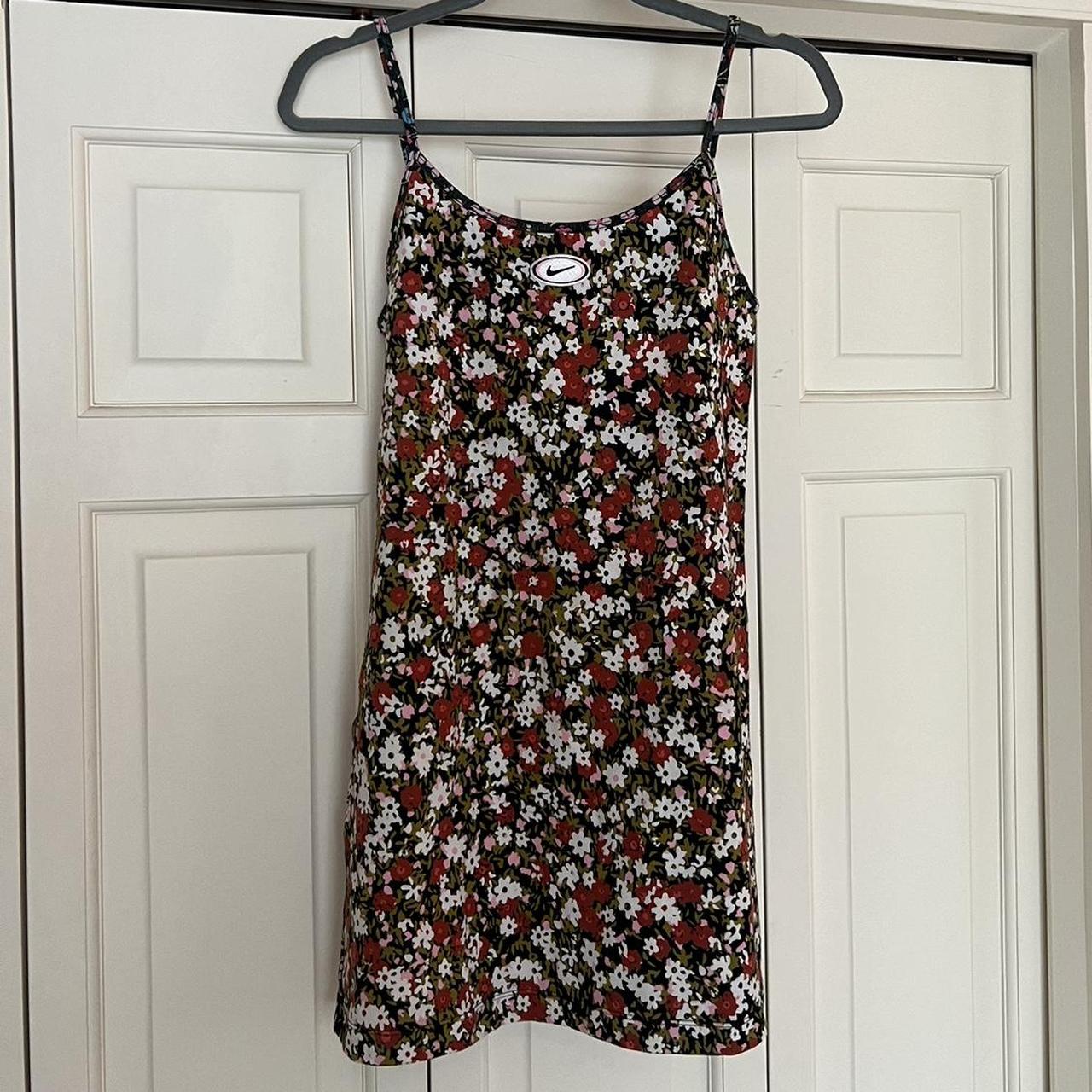 Nike floral cami dress nike nikedress Depop