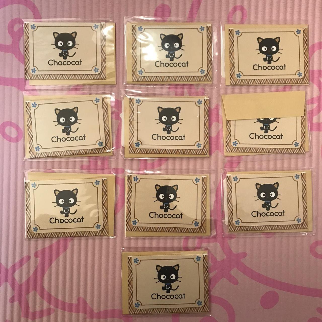 This is a set of 10 chococat invitation cards which - Depop