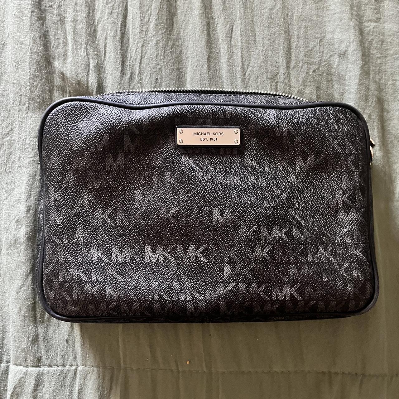 Michael kors black cheap purse with silver hardware