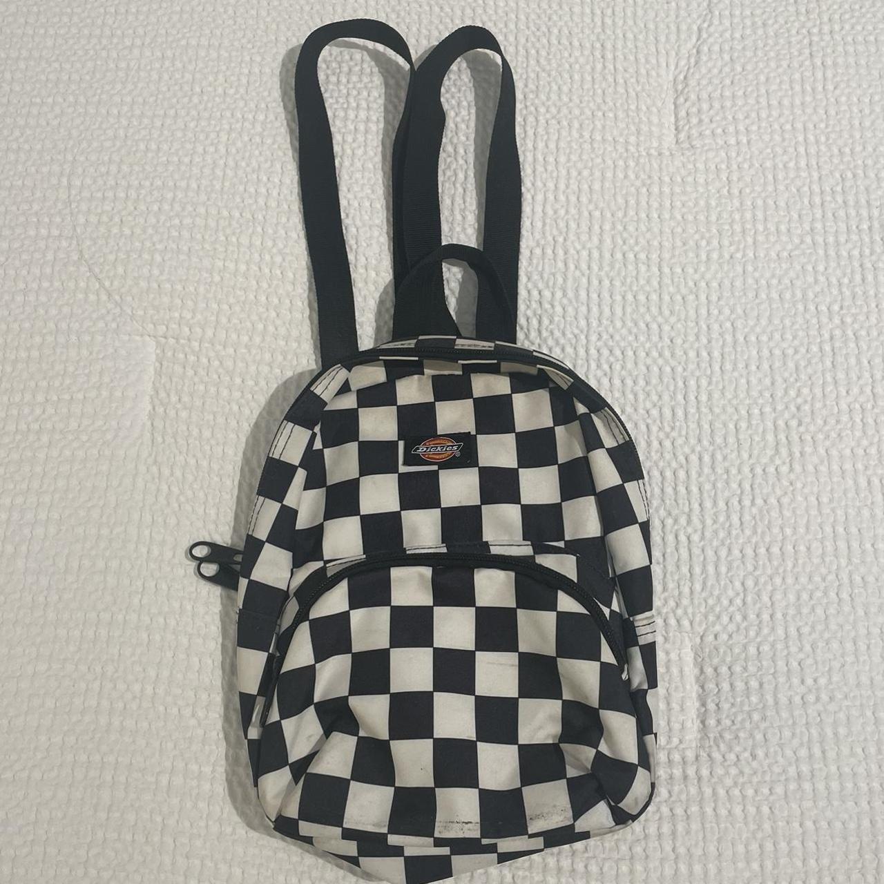 Dickies black and white checkered backpack hotsell