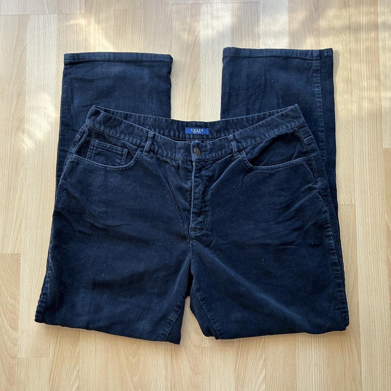 Chaps Women's Black Trousers Depop