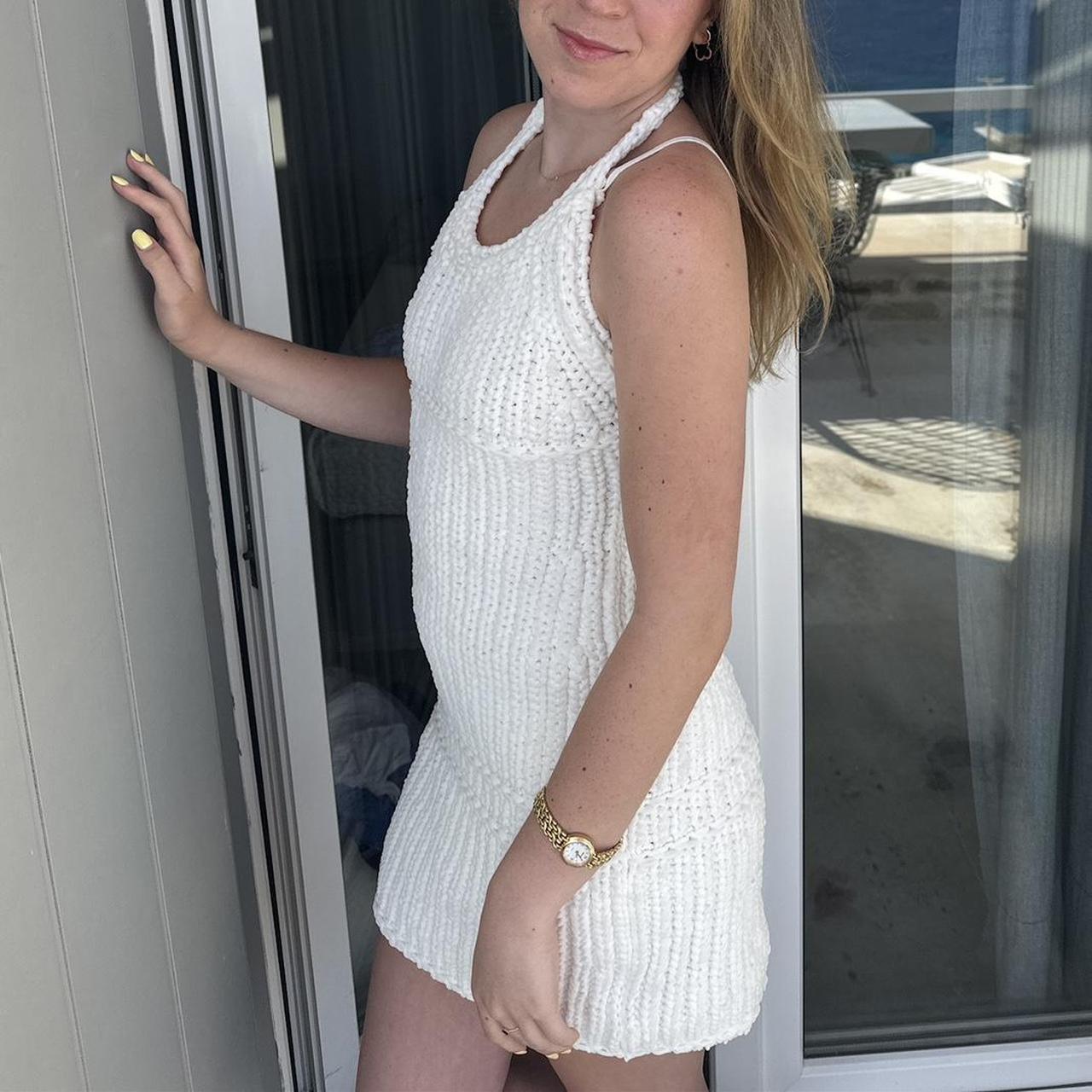 Jacquemus La Robe Nuvola halter mini dress