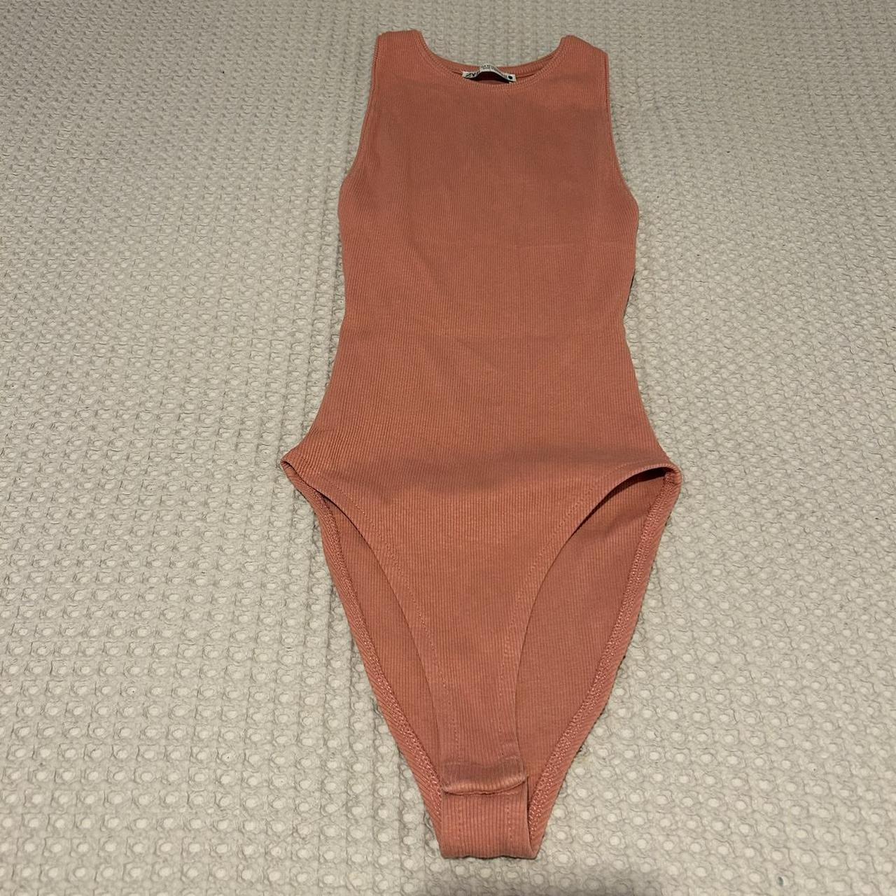 Zara ribbed bodysuit Worn once, perfect... Depop