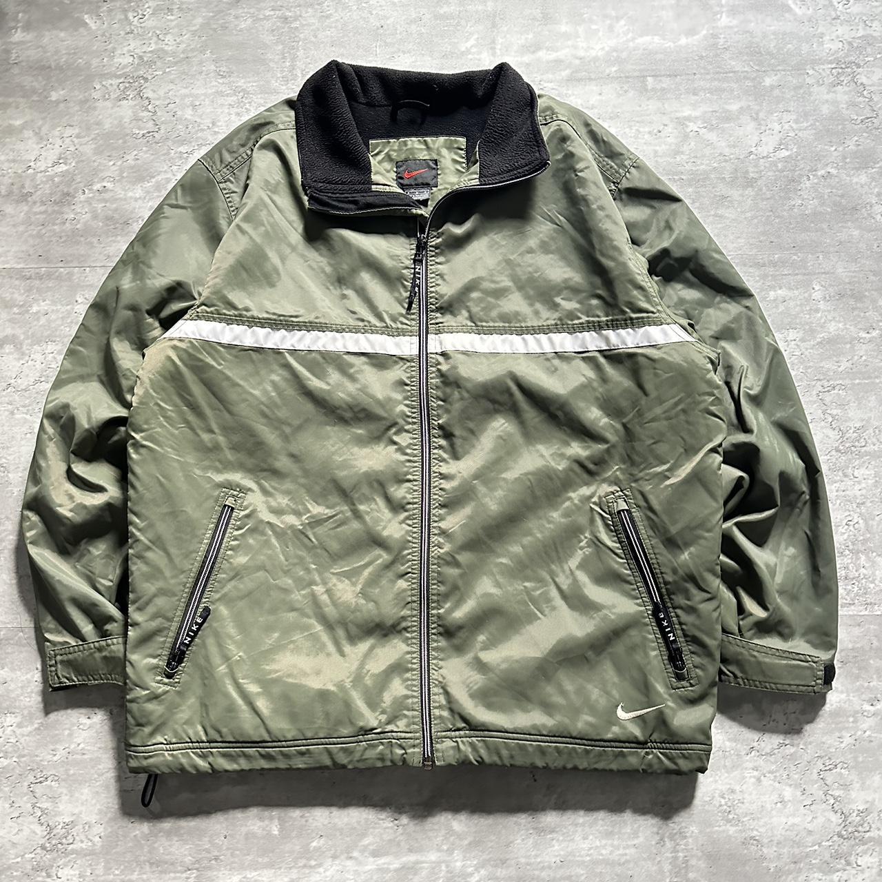 90’s Forest Green Nike Jacket Size Medium 25” Width... - Depop