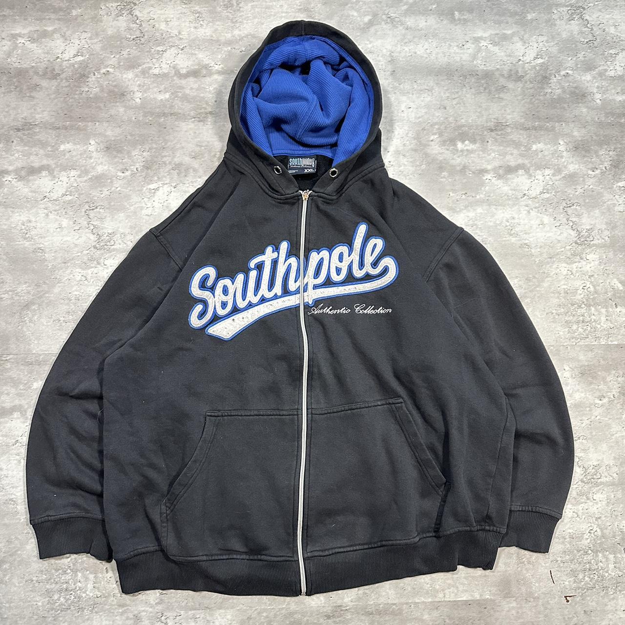 Vintage Y2K Boxy Southpole hoodie Size XXL 28”... - Depop
