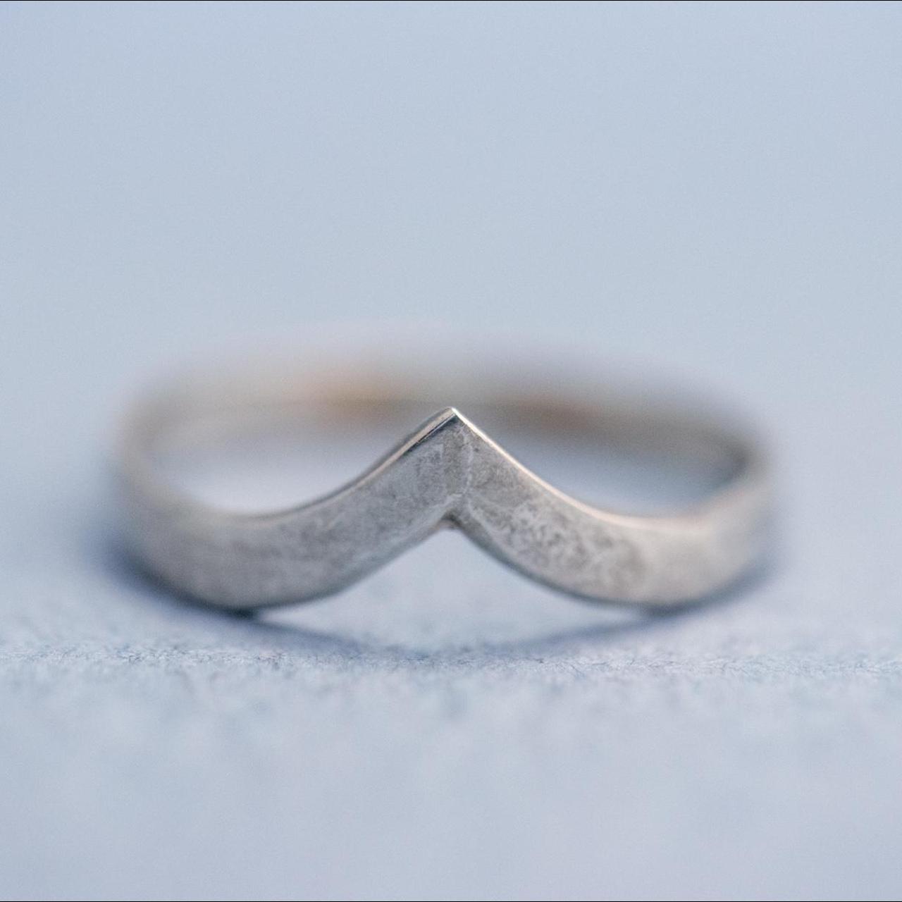 Sterling silver hot sale chevron ring