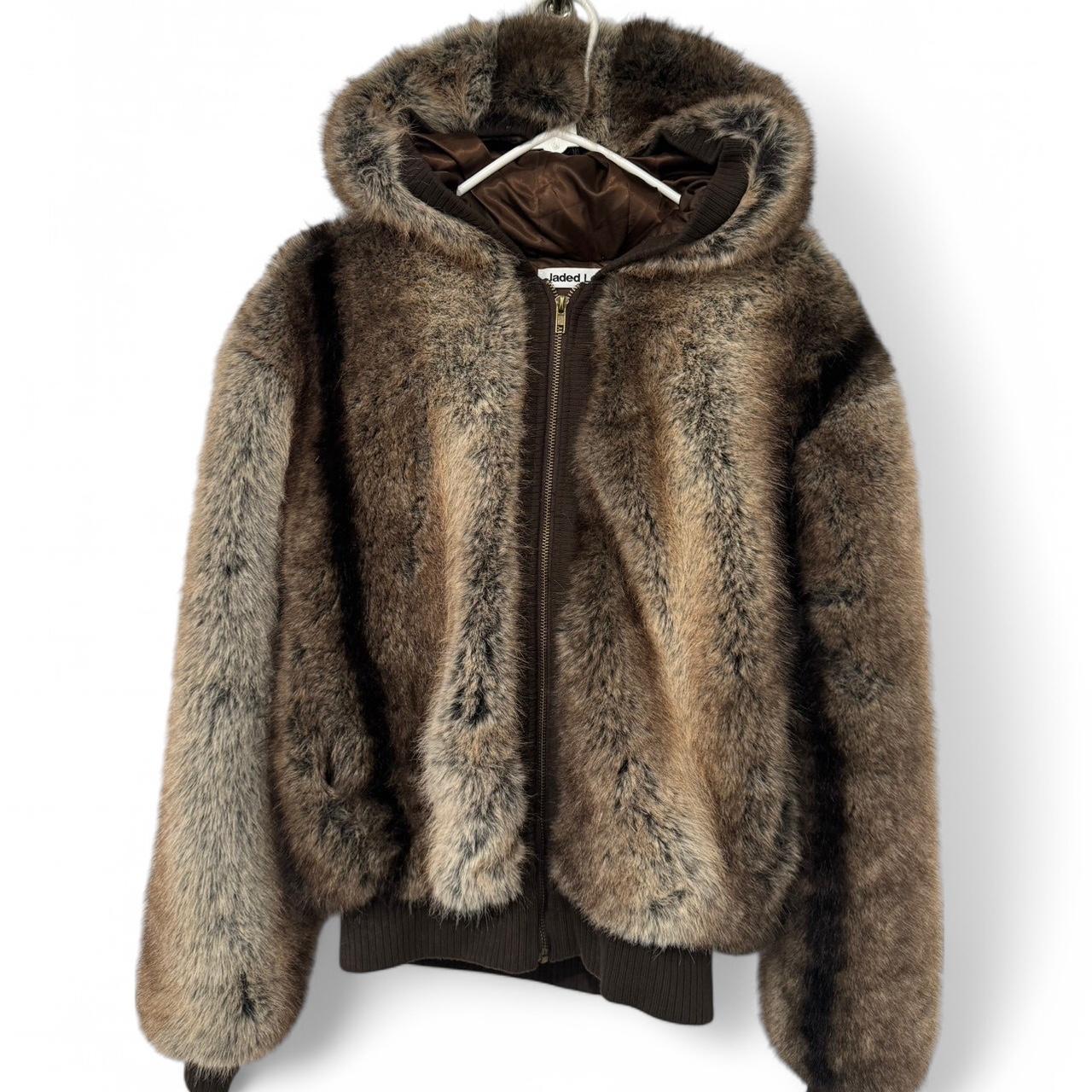 Jaded London Bear Faux Fur Hooded Jacket great | Depop