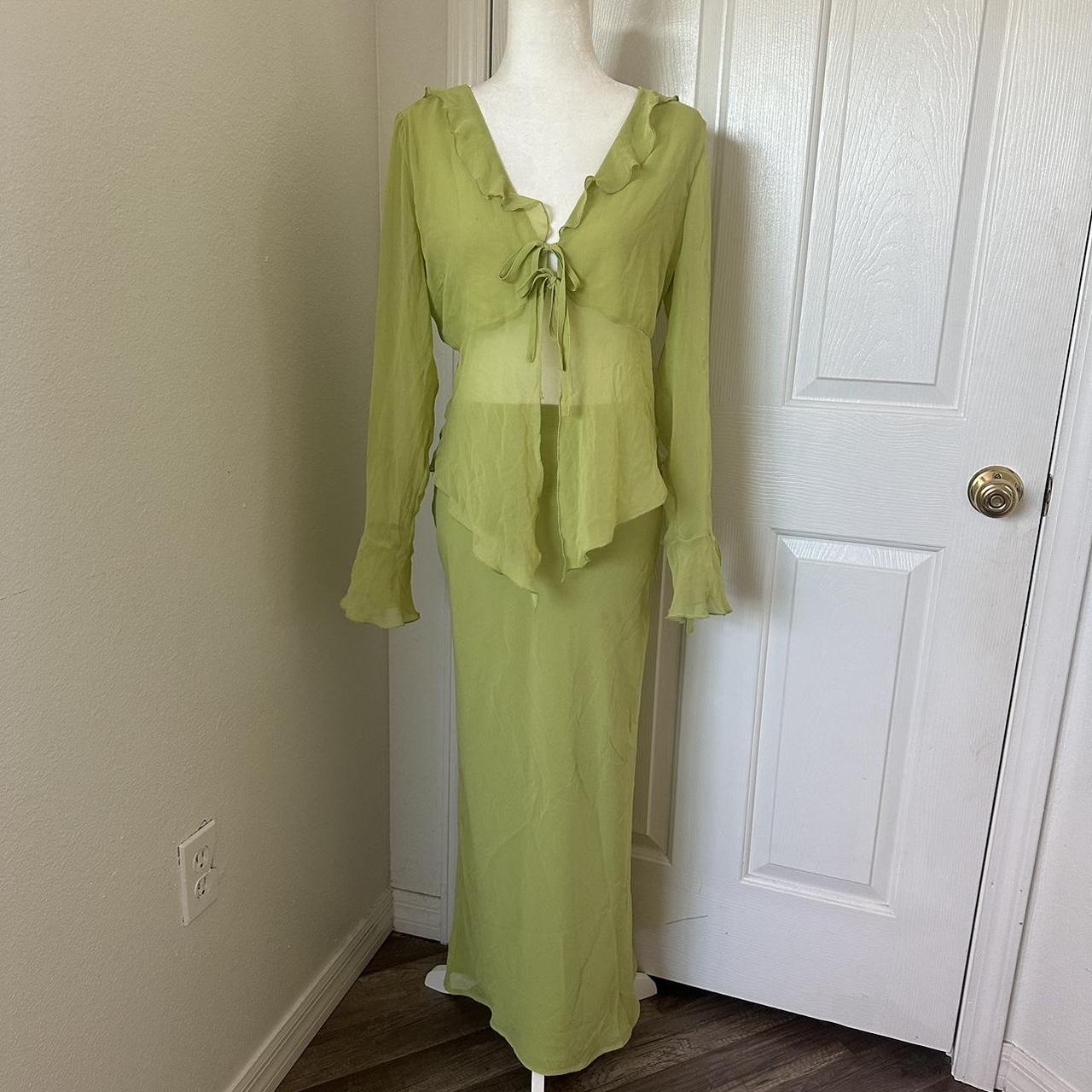 Glassons green two piece set! Double lined skirt and... Depop