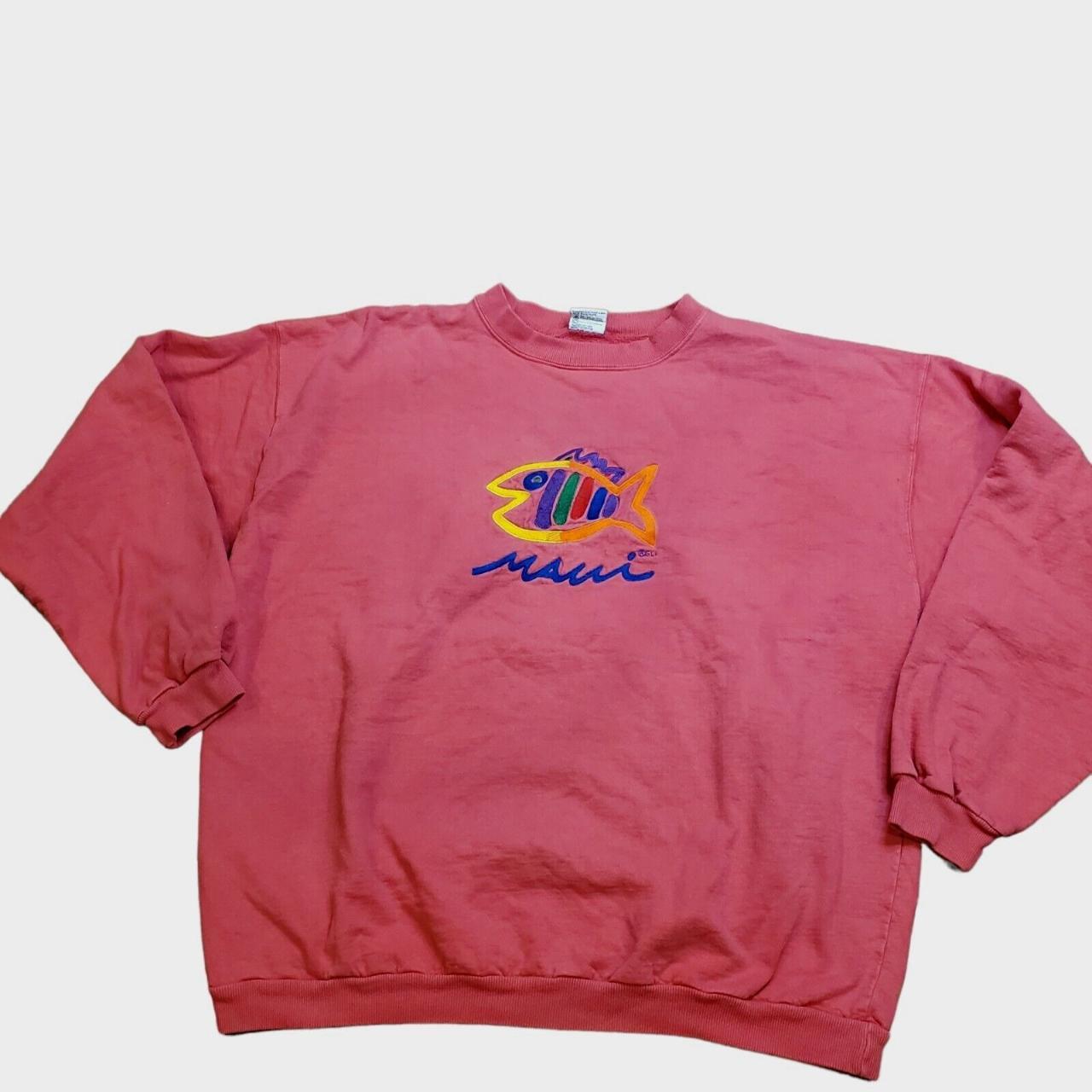 Coral discount pink sweatshirt