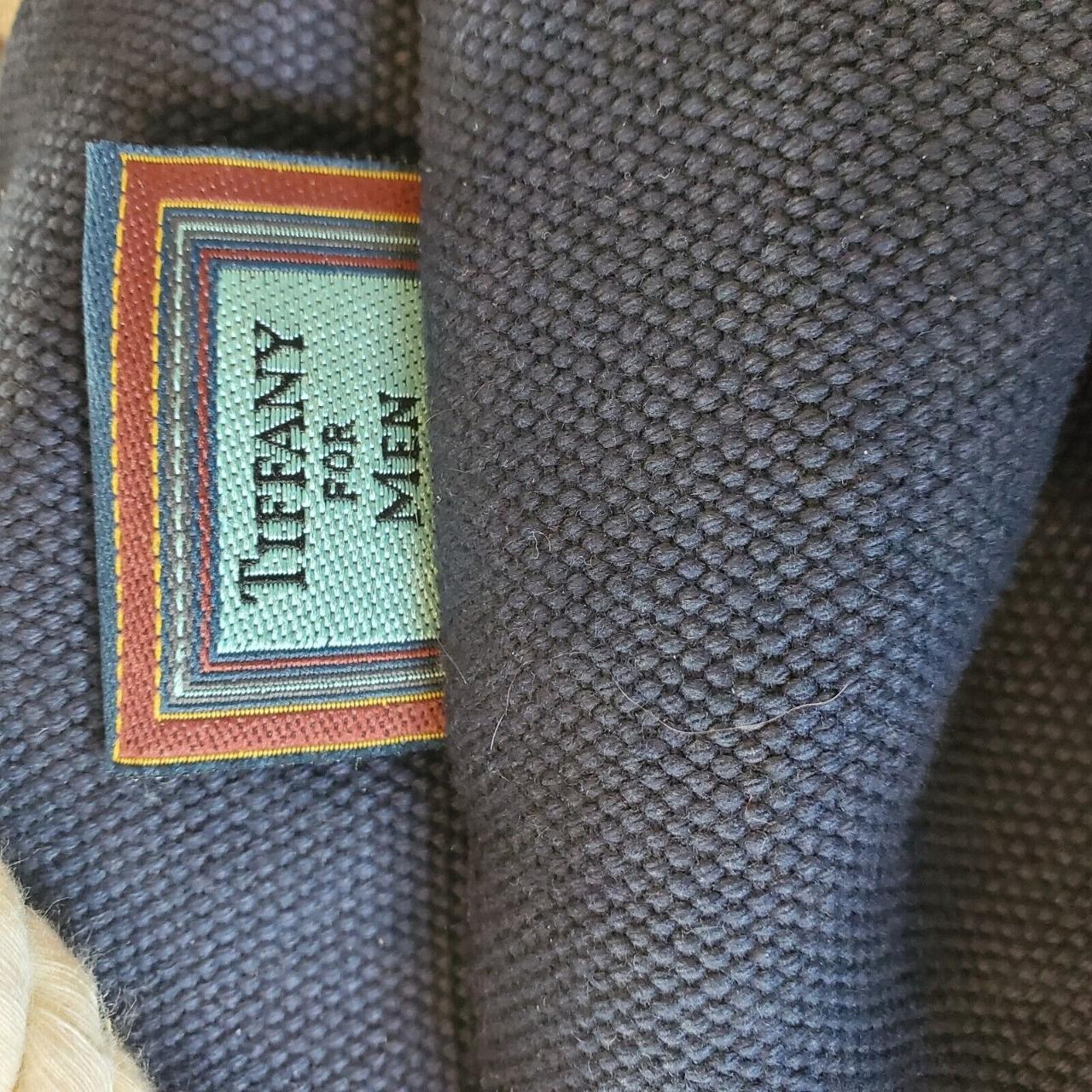 This vintage Tiffany & Co bucket bag in navy blue is - Depop