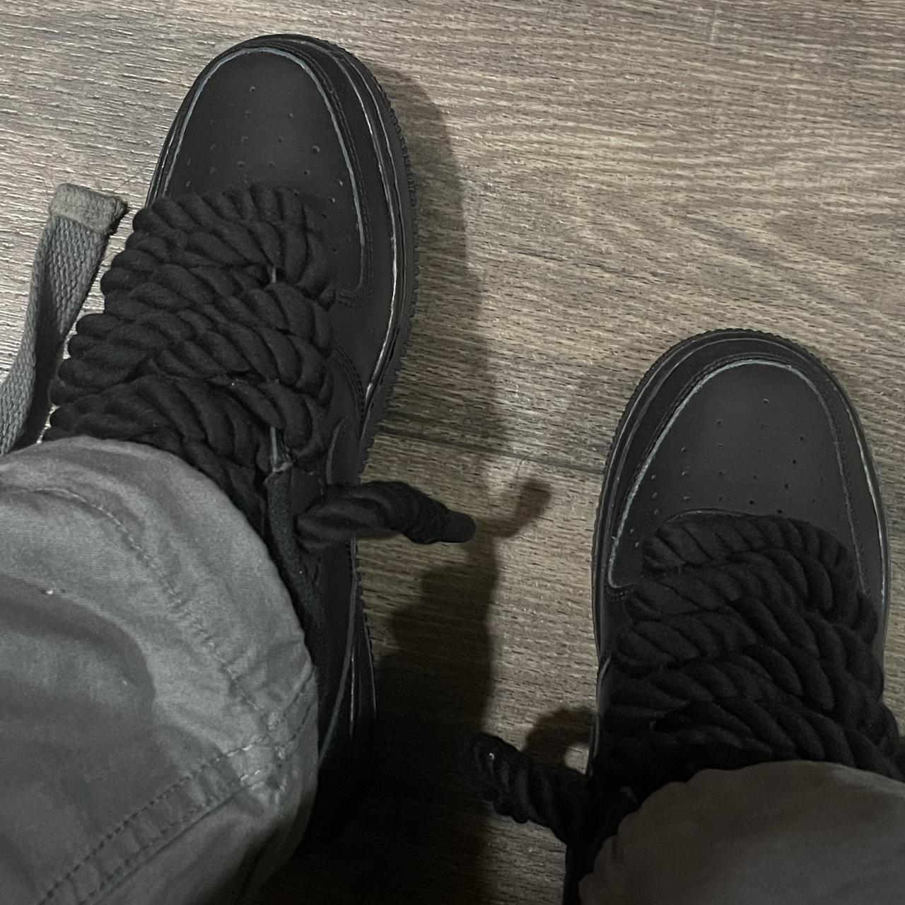 Black rope air force 1 brand new Size 5 Depop