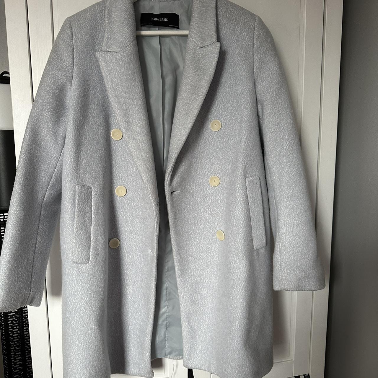 Zara light clearance grey coat