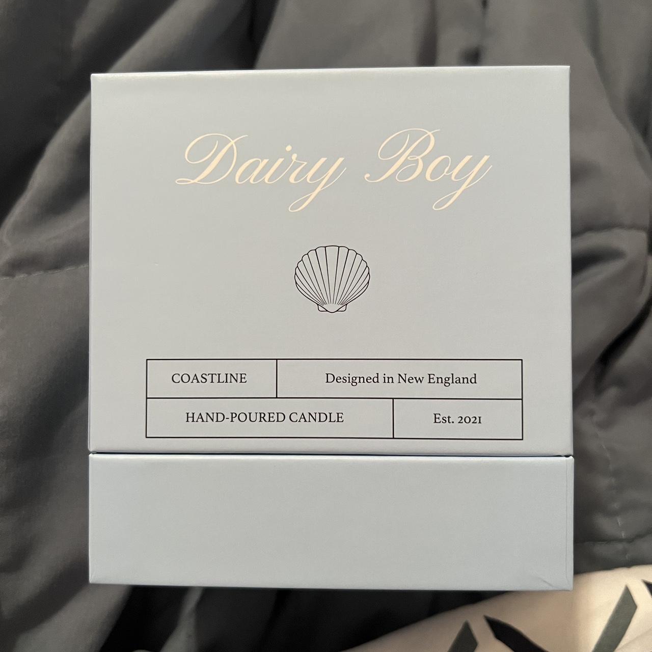 Dairy Boy Coastline candle. It has been burned once.... Depop