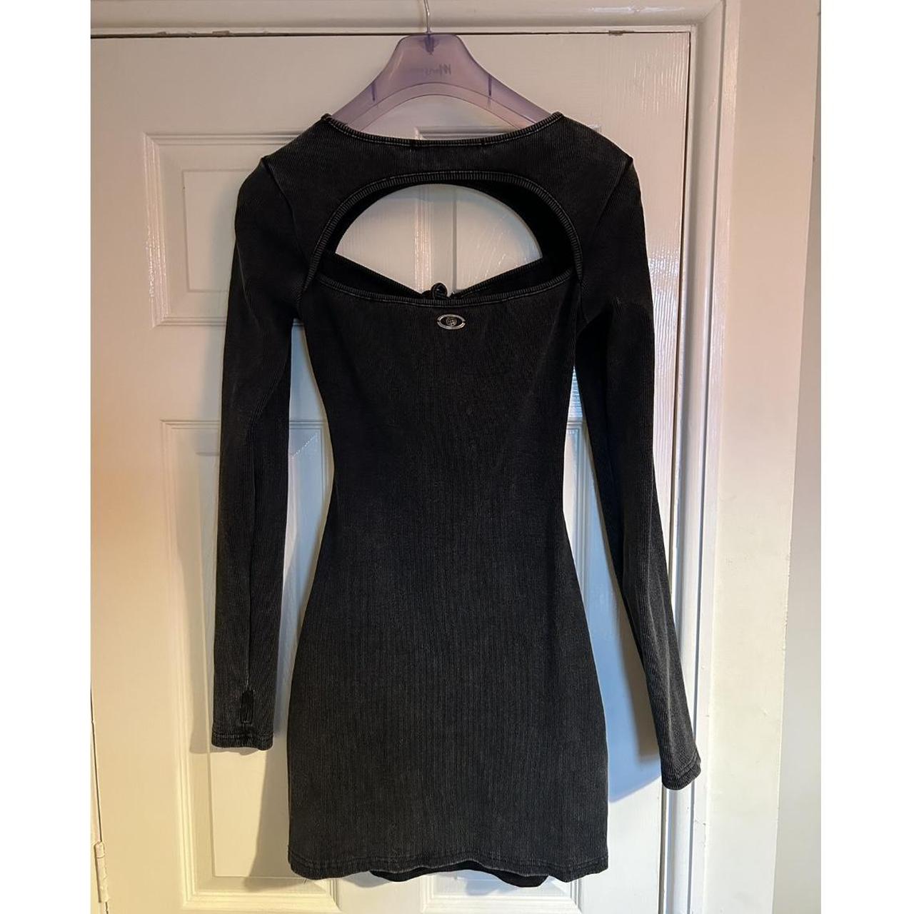 Murci mini dress, cut out, long sleeve Tie... - Depop