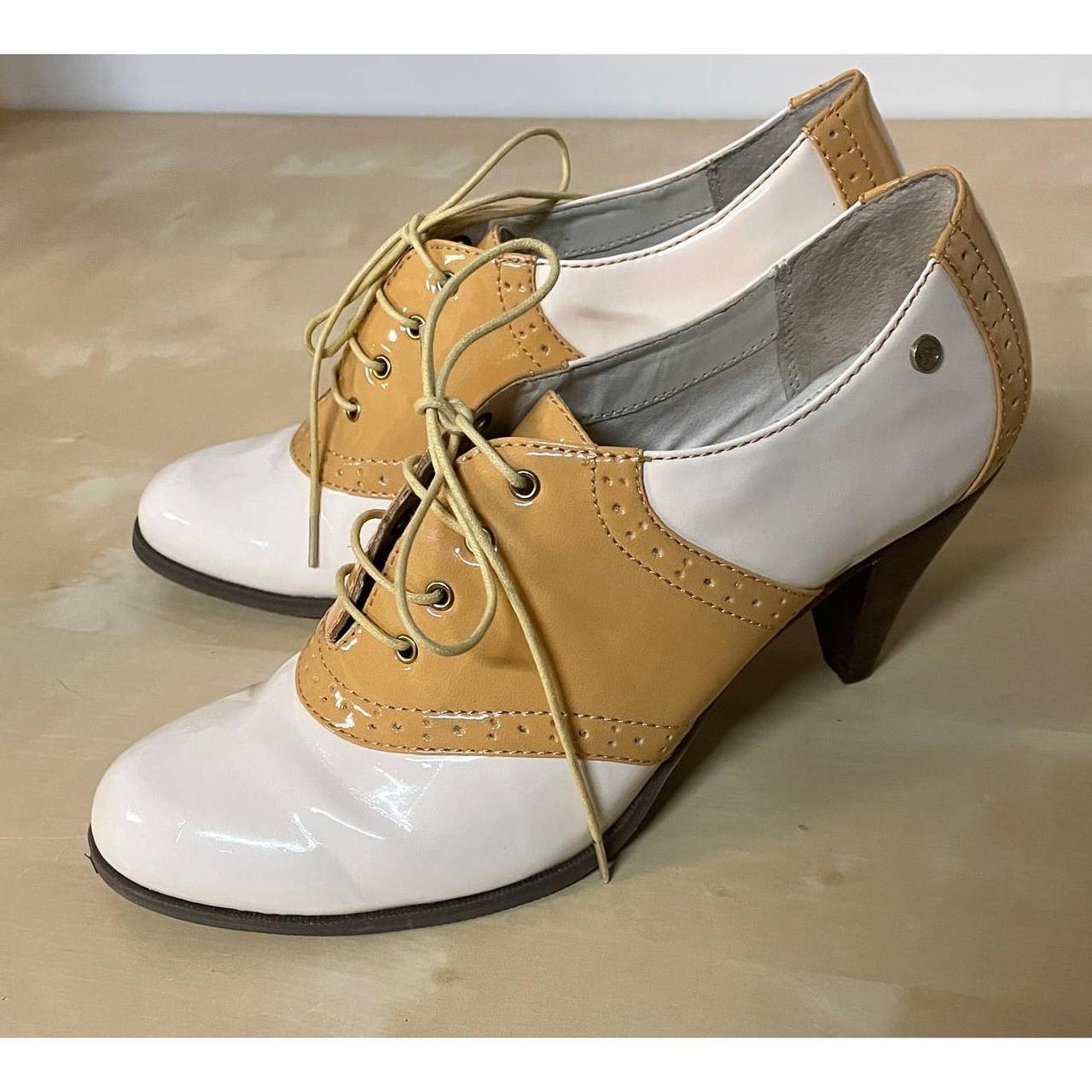 Yellow hot sale saddle shoes