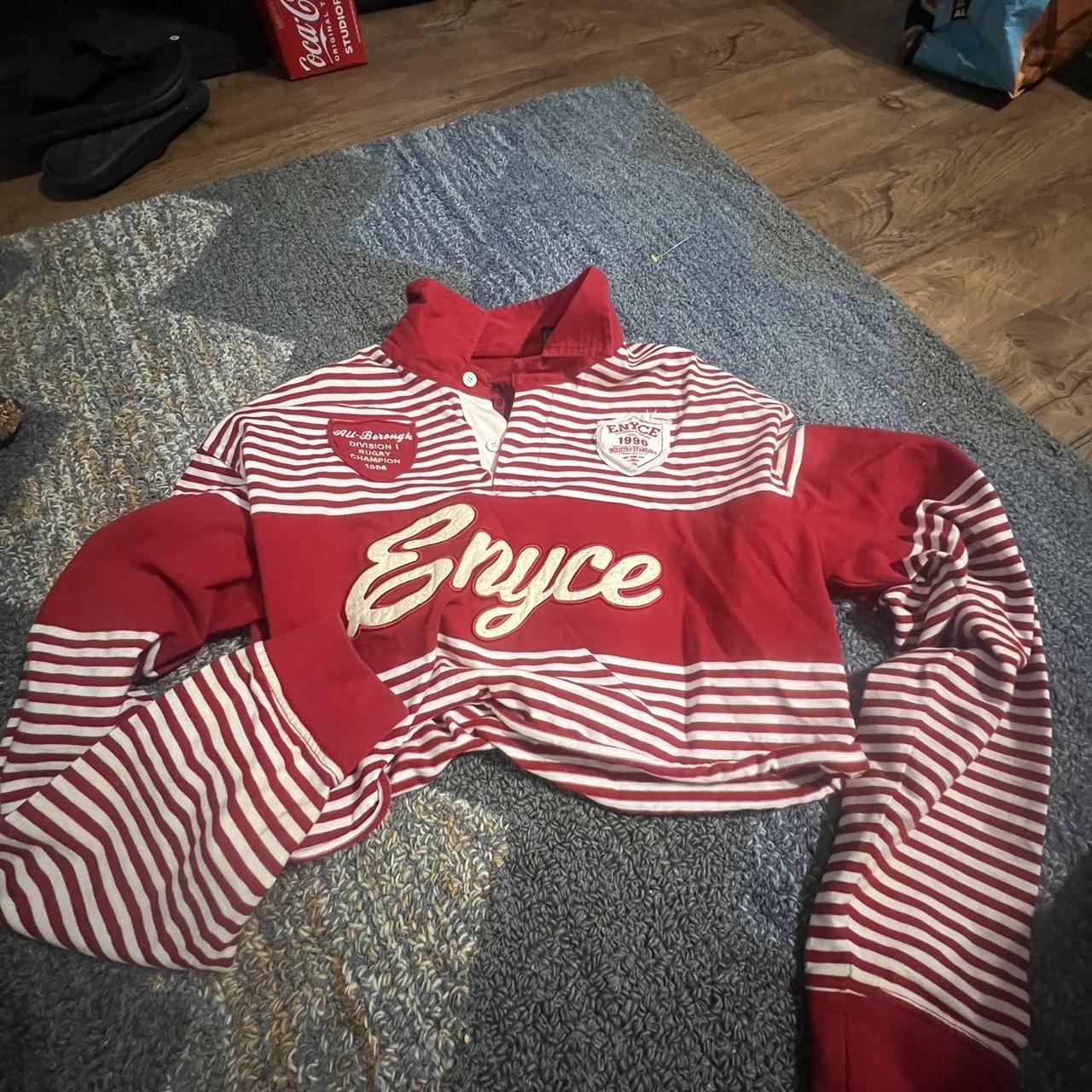 enyce super thick material cropped myself 1996 vintage - Depop