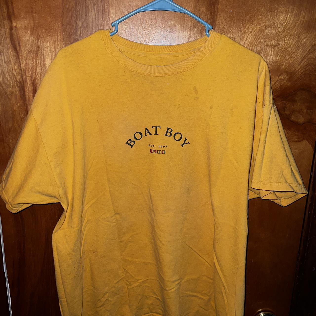 Urban Outfitters Men's Yellow and Red T-shirt