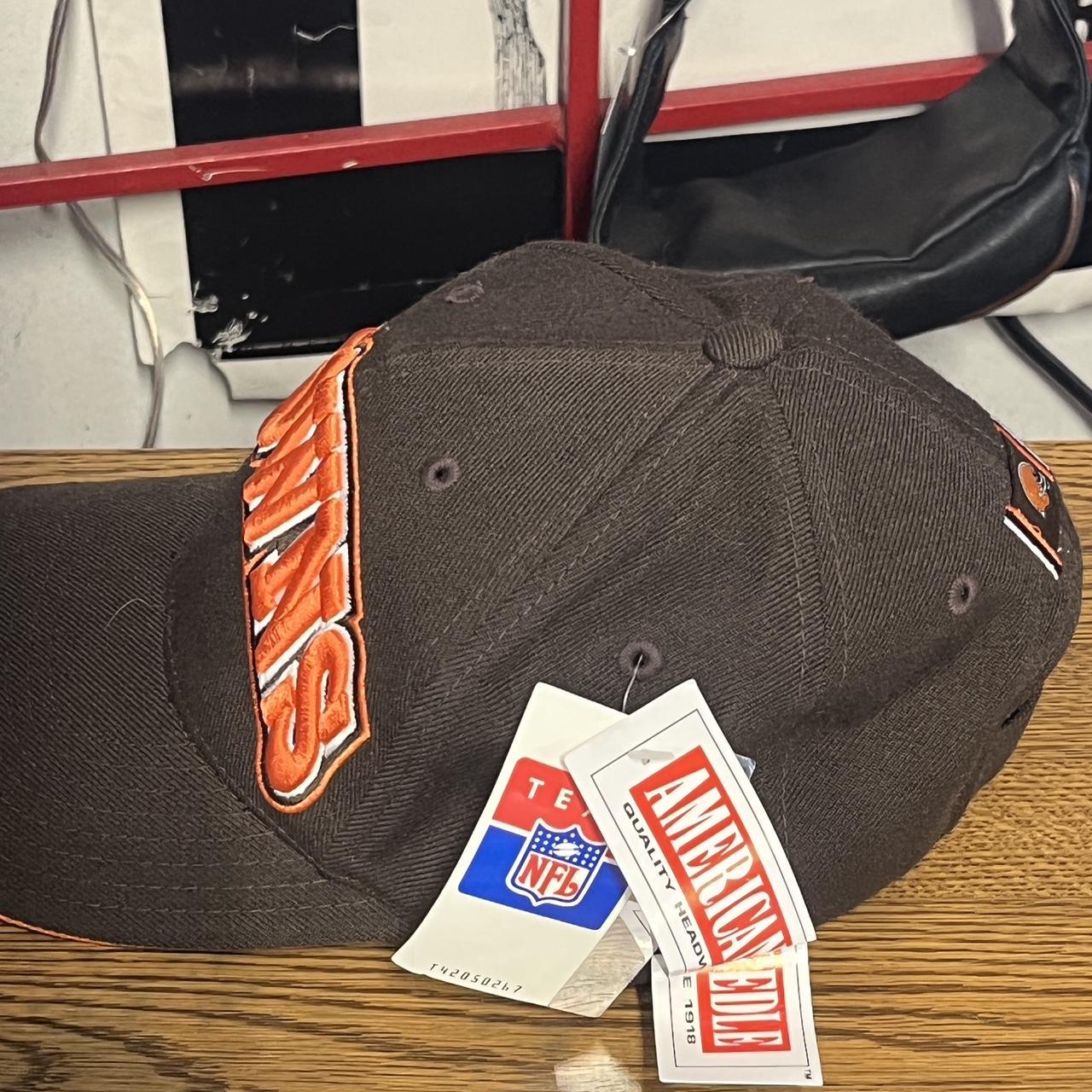 Vintage Browns hat. 90's Dawg Pound crossbones - Depop