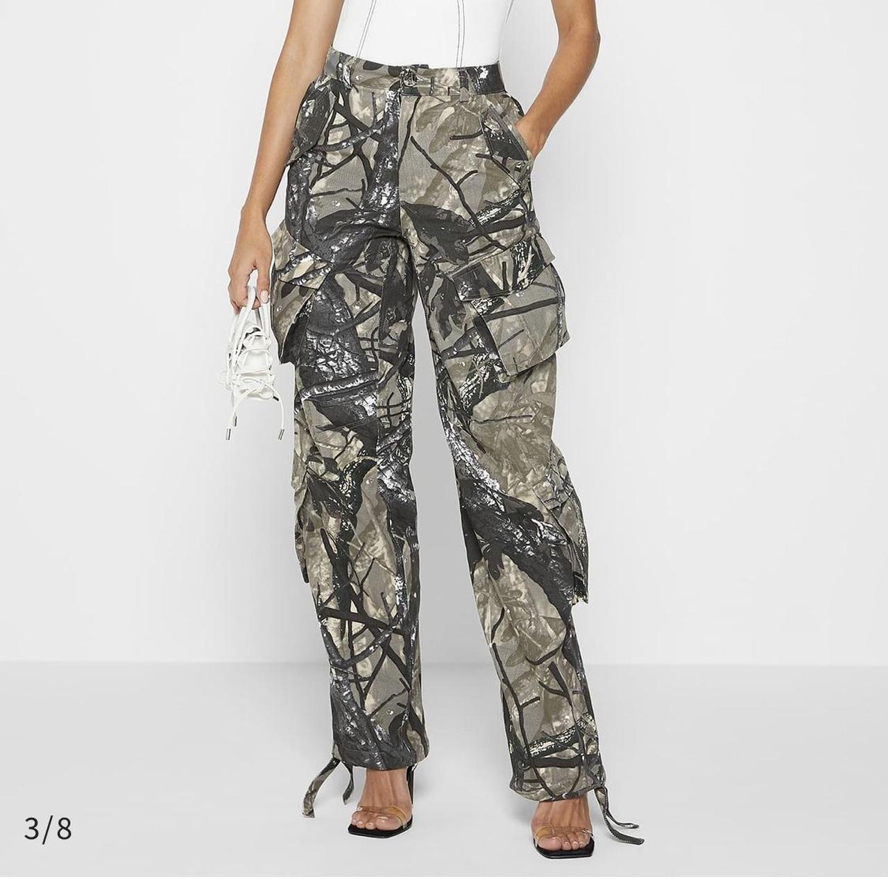 High waisted sale camo trousers