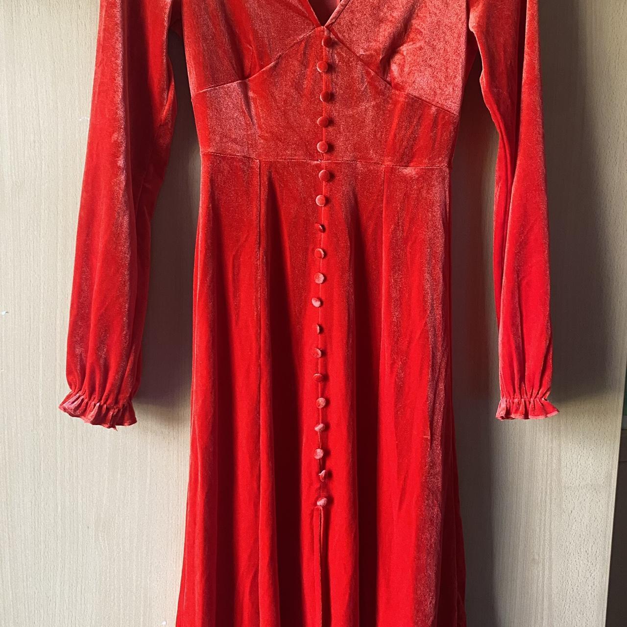 Lovely red velvet dress from Monki, Worn once