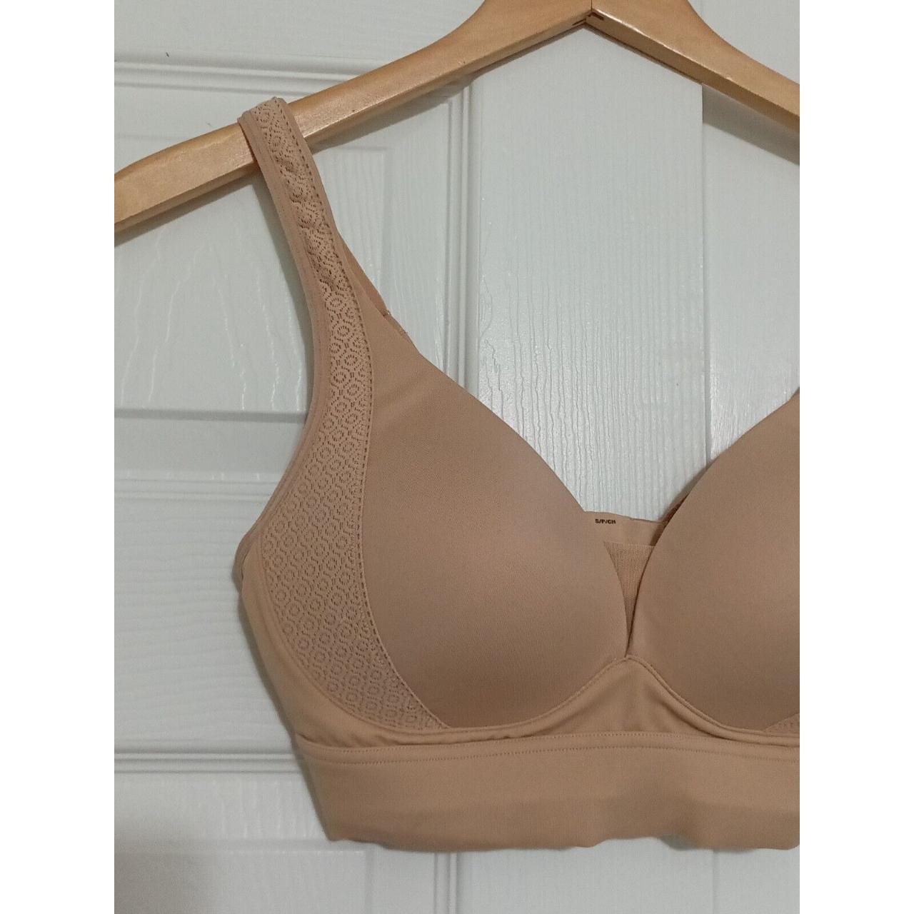 Women's Jockey Beige Adjustable Straps Full Coverage... Depop