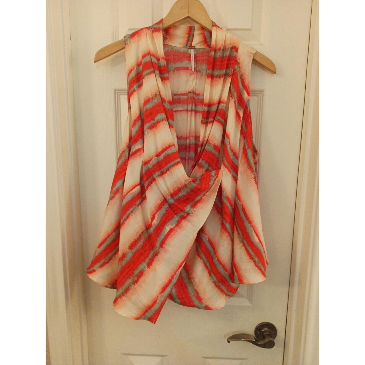 Women's Free People High Tide Silky Soft Deep Vneck... Depop