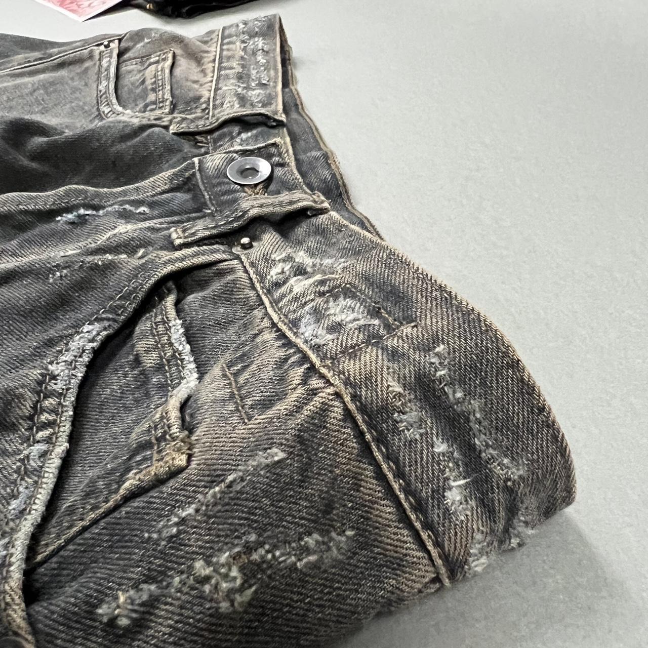 DRKSHDW Rick Owen's Spiral Cut Jeans Archive Waxed... - Depop