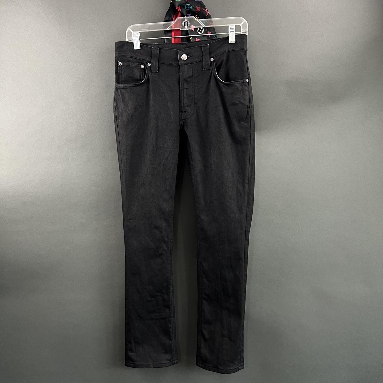 Nudie Jeans Men's Black Jeans | Depop