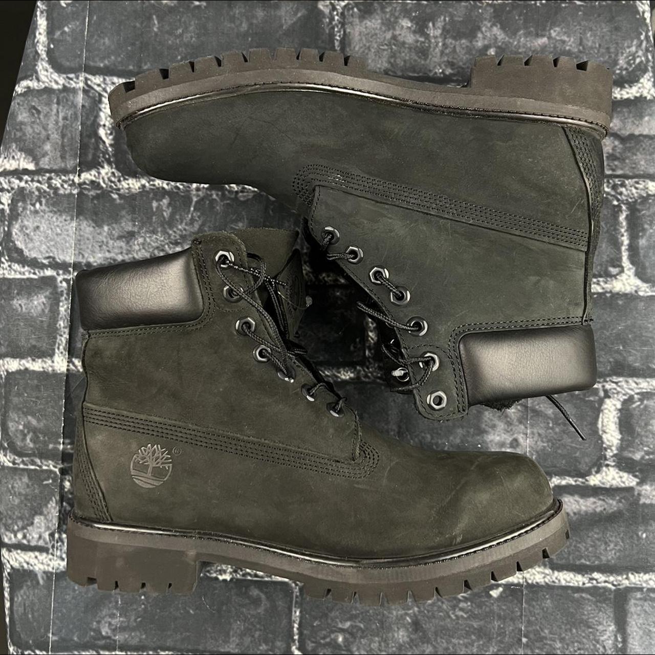 timberland black walking boots