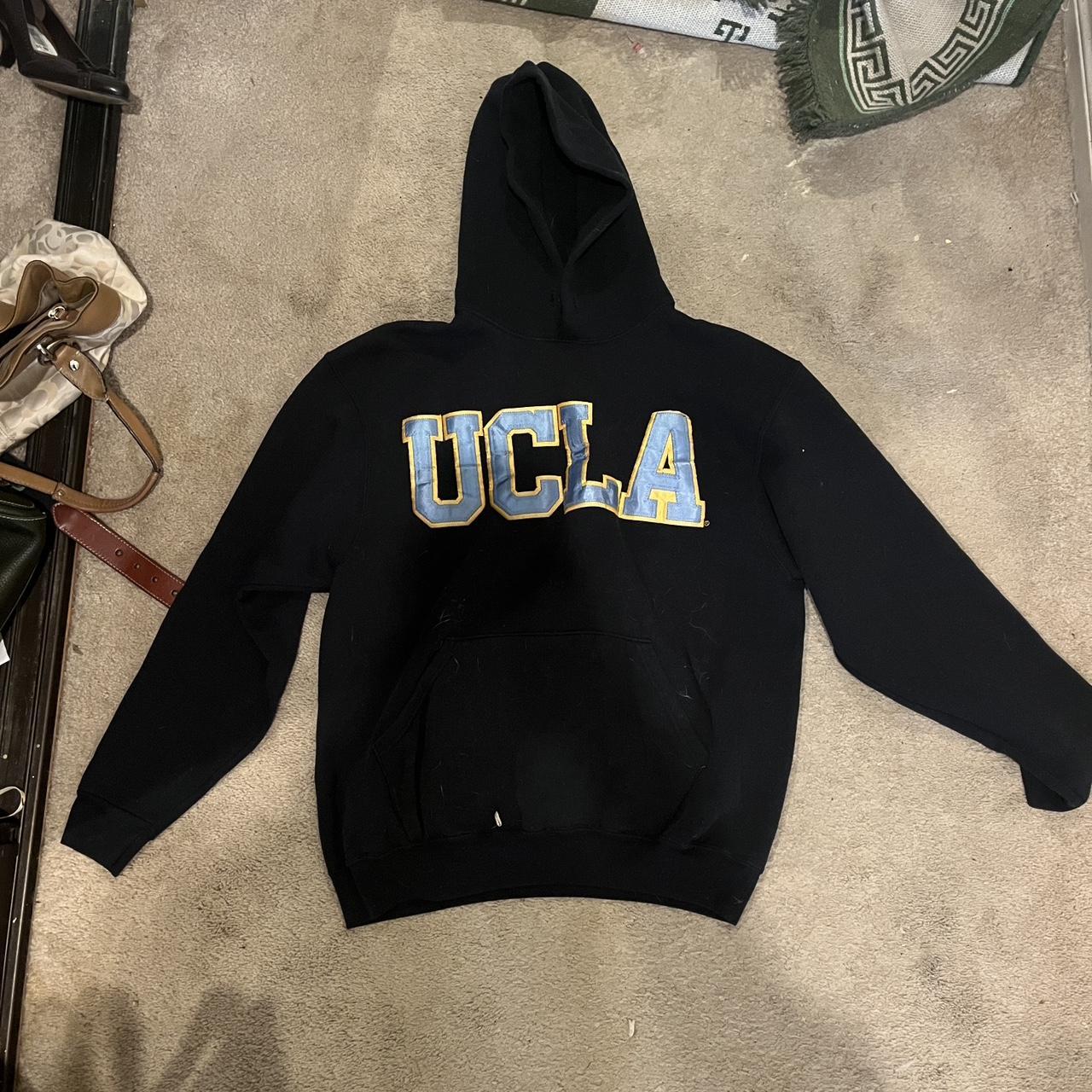 Black UCLA embroidered sweatshirt fits a Depop