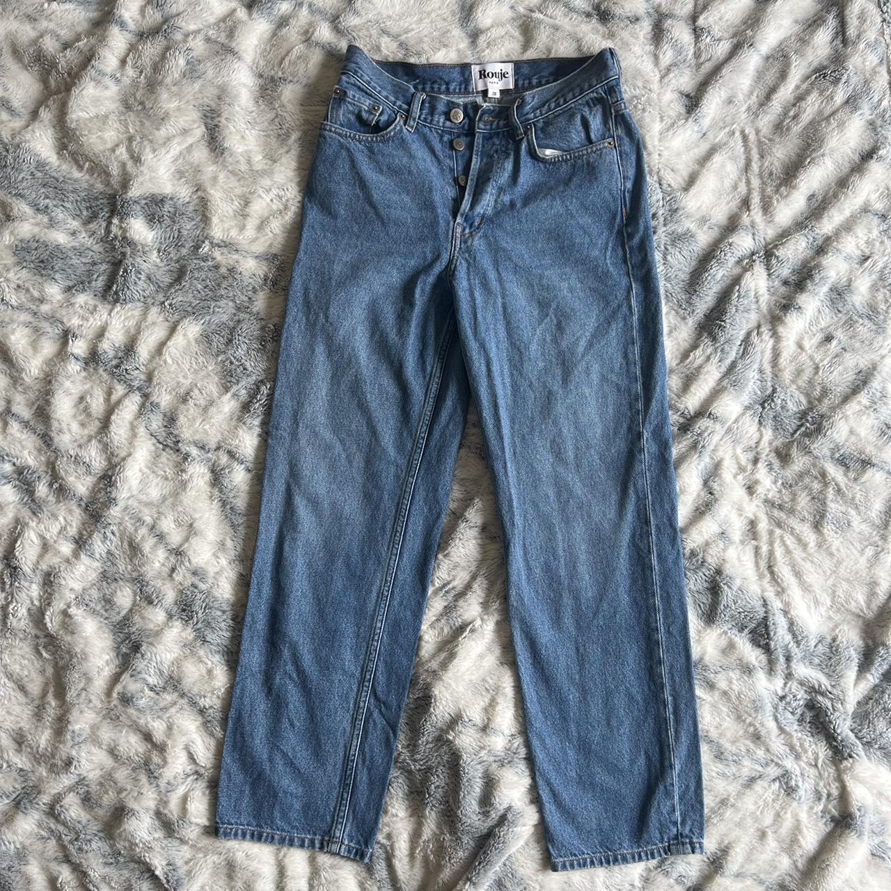 High waisted, straight leg Rouje jeans Size 26 but... Depop