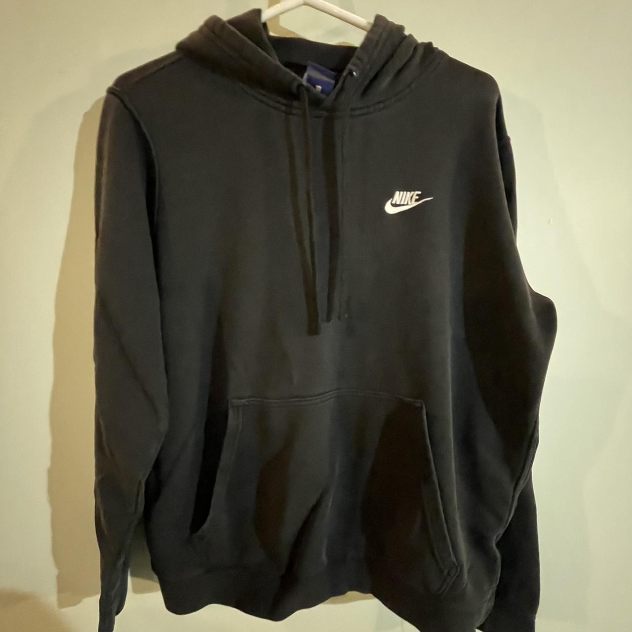 black NIKE SWEATSHIRT super cute goes with... - Depop