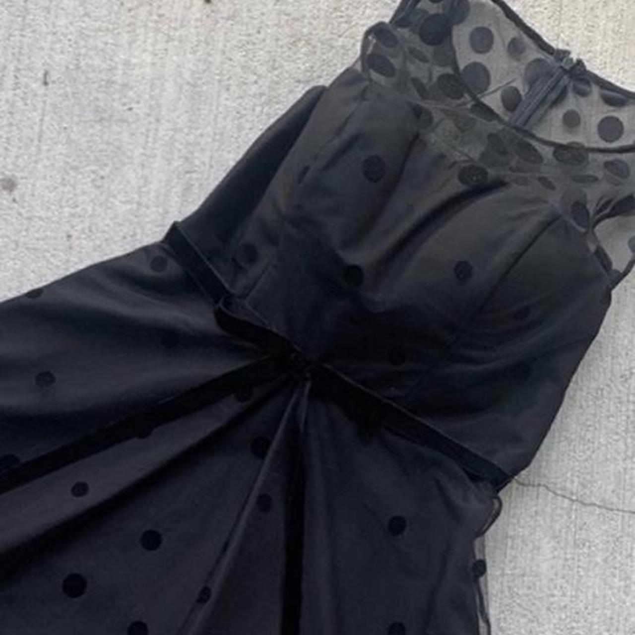 Preloved Women's A-line Dress Black – Pre-owned style black