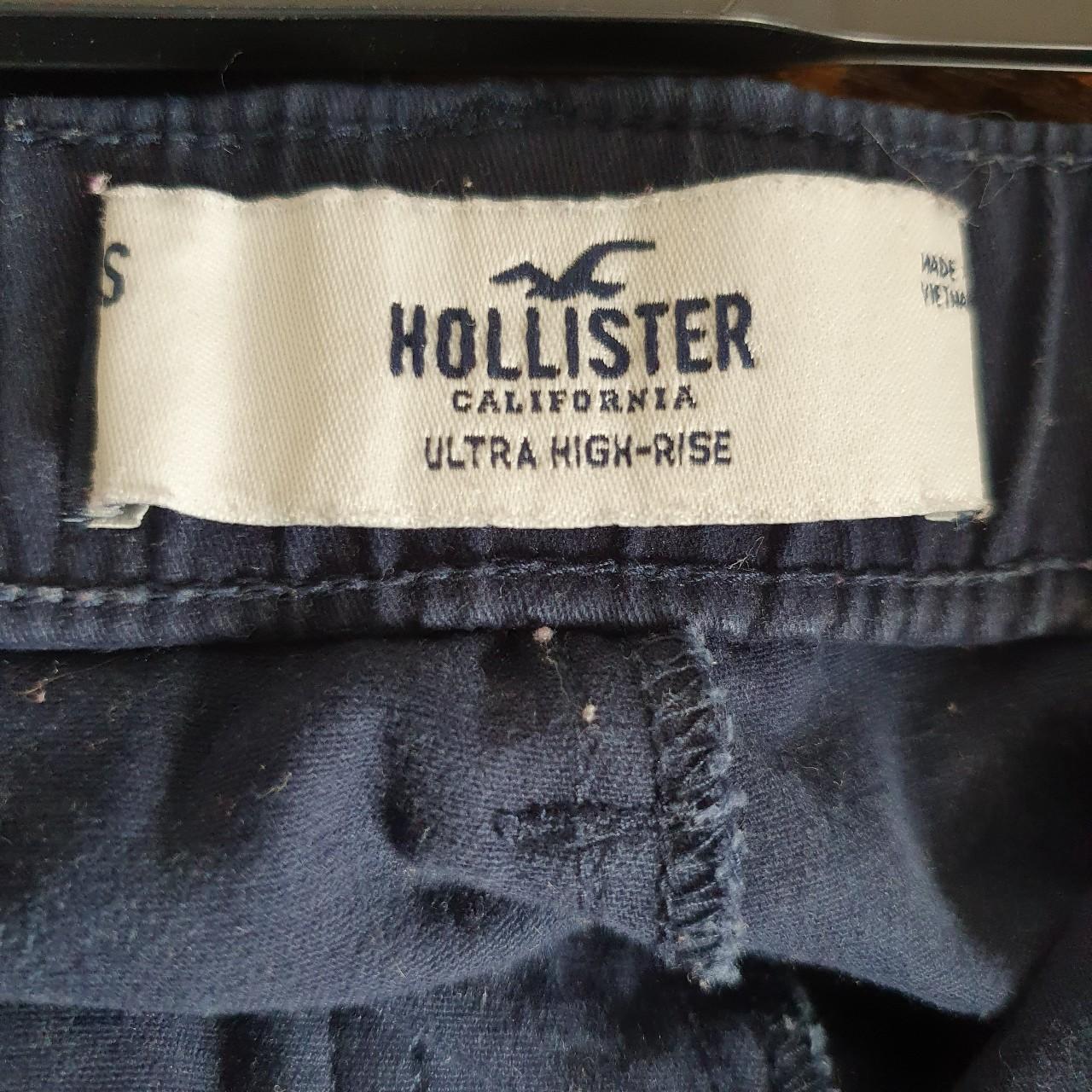 ☆Hollister corduroy trousers ☆Ultra High-rise navy... - Depop